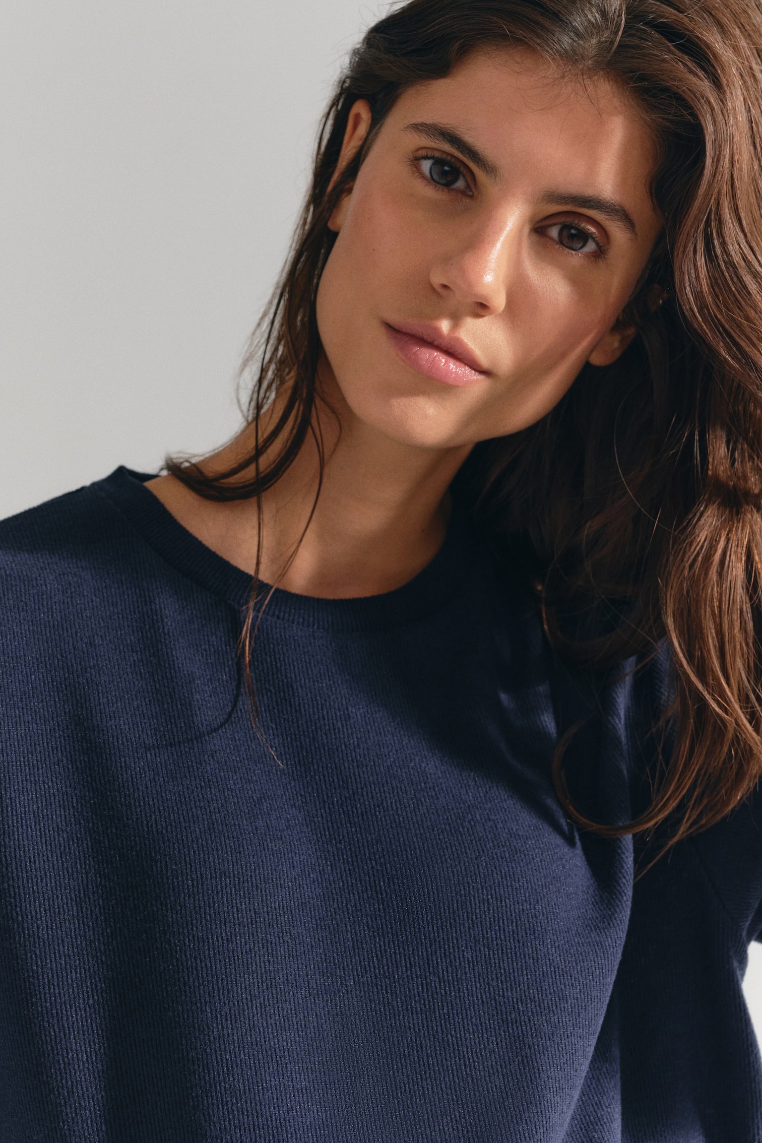 Женские комплекты H&M Mama 3-Piece Ribbed Jersey Set, цвет: Тёмно-синий — фото 3