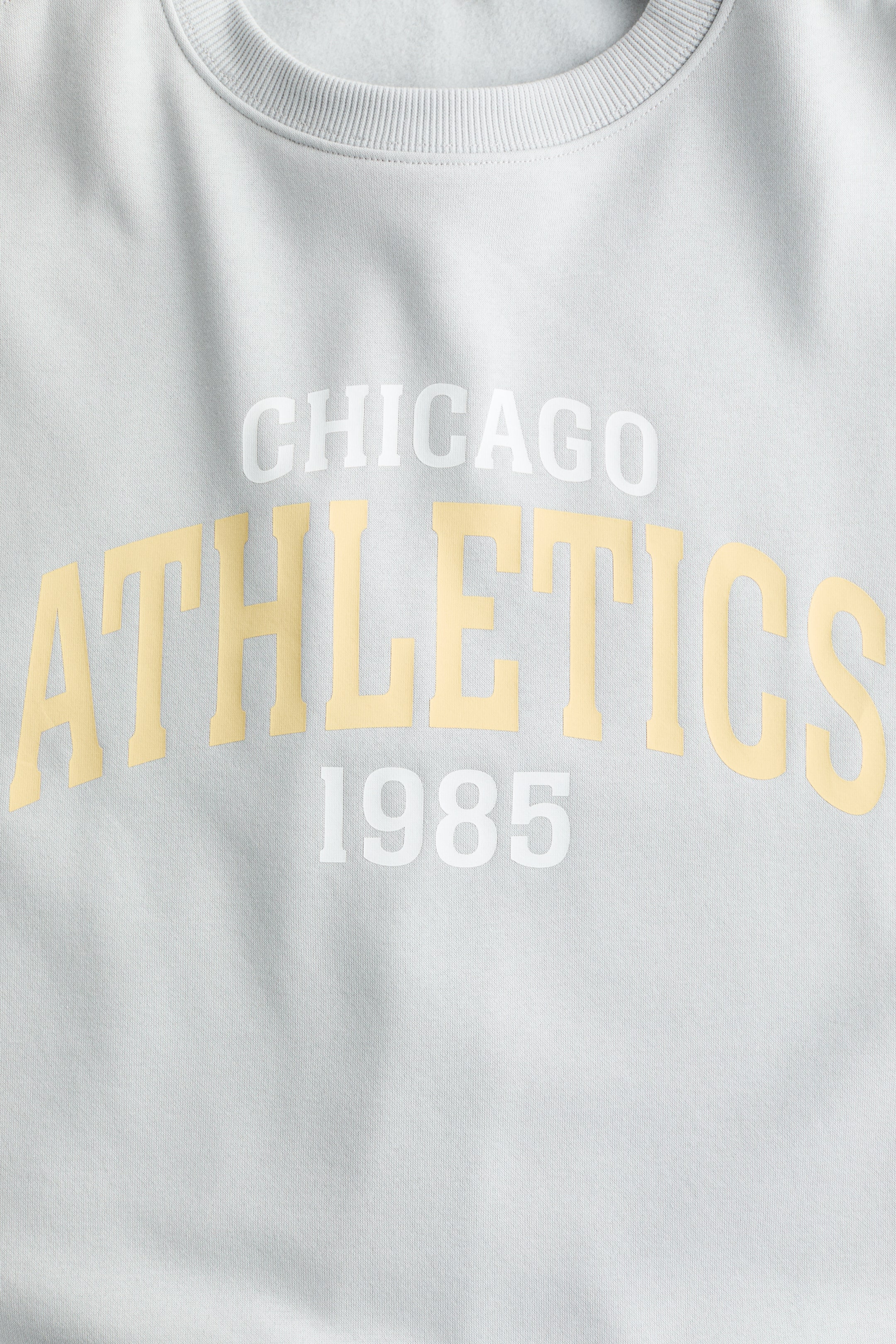 Sweatshirt with Text Motif