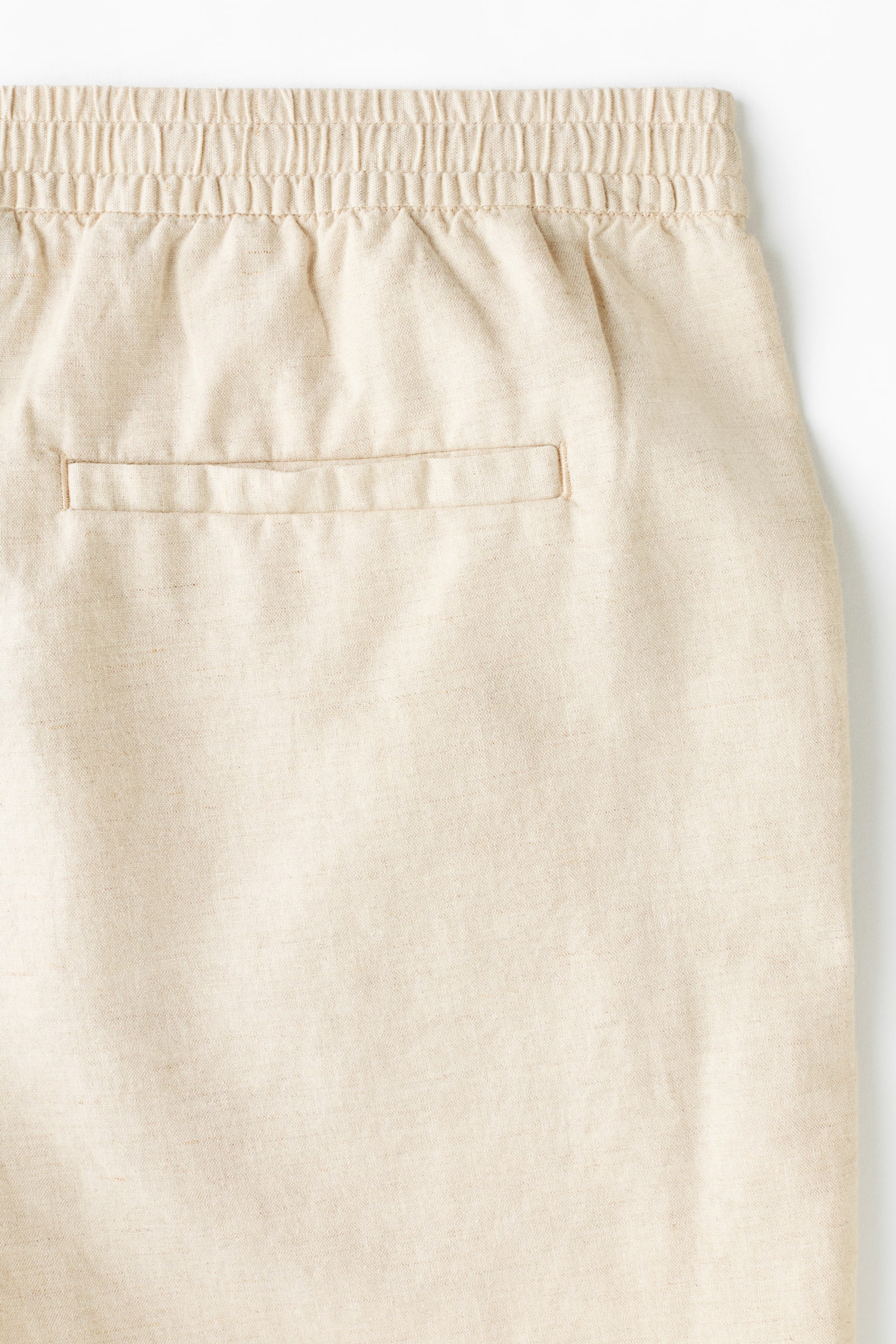 Short Regular Fit en lin mélangé - Crème/Blanc/Noir/Marron foncé/Vert kaki - 5
