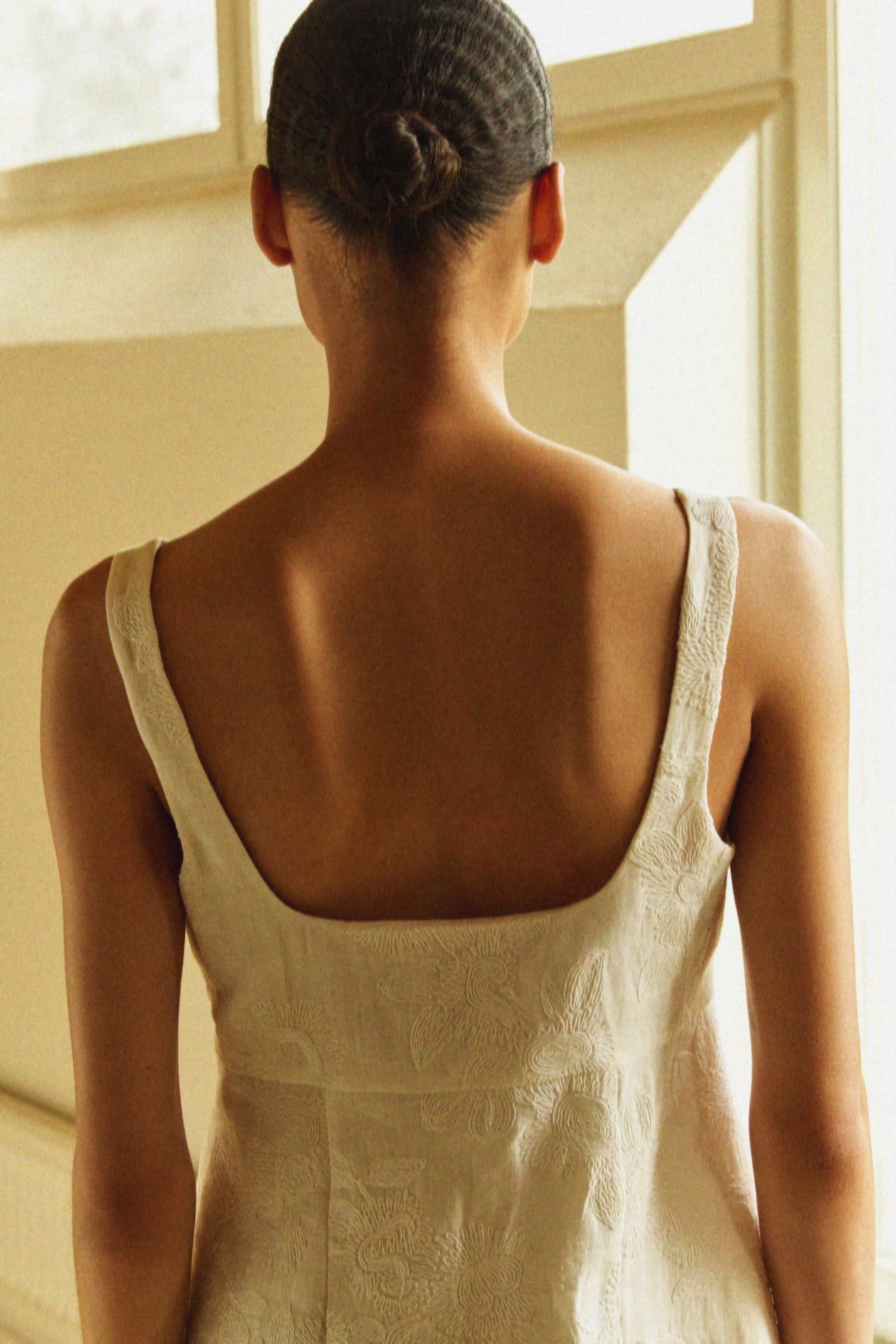 Embroidered Mini Dress - image 3