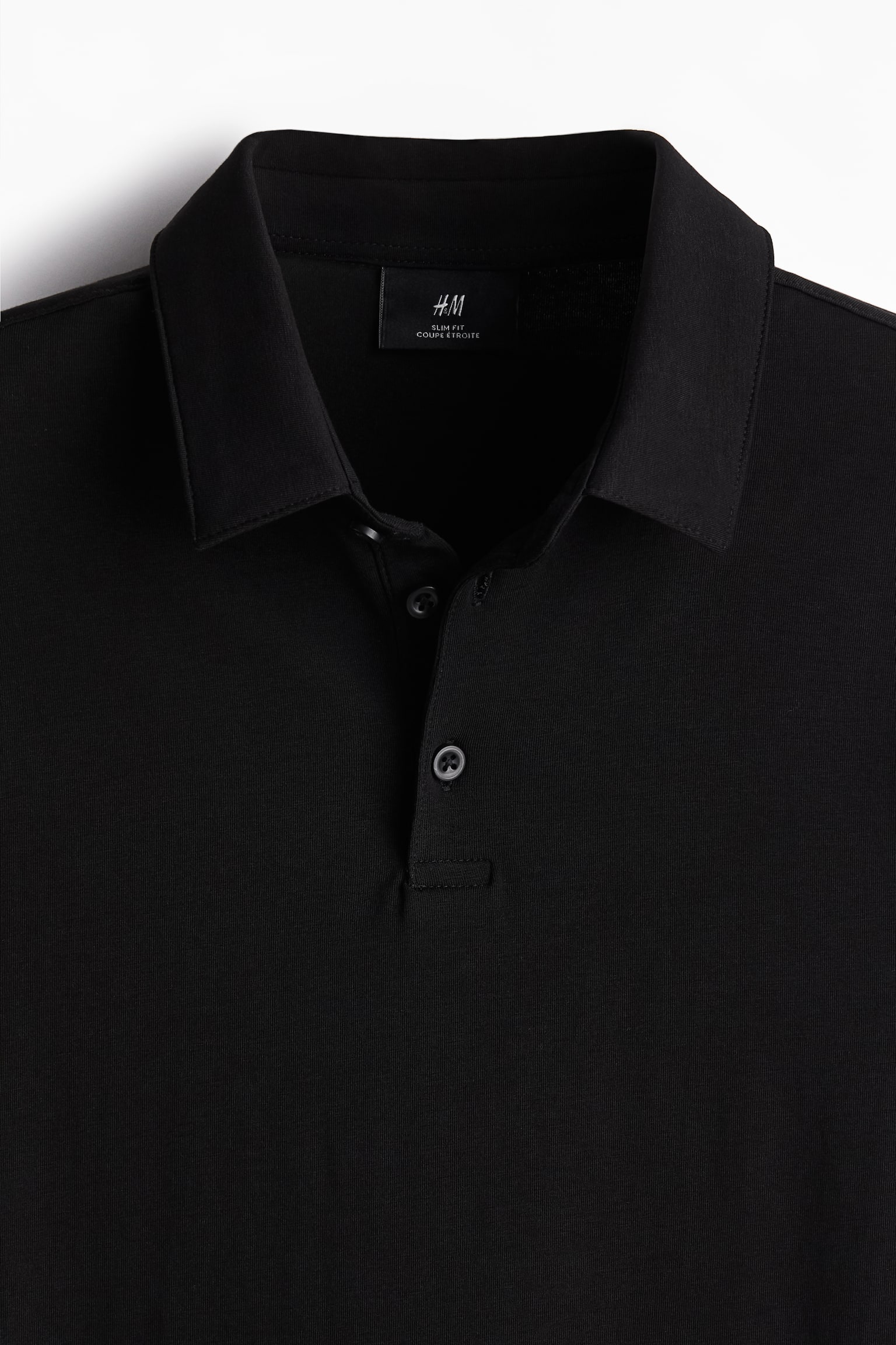 Slim Fit Polo shirt - Black/Navy blue/White - 3