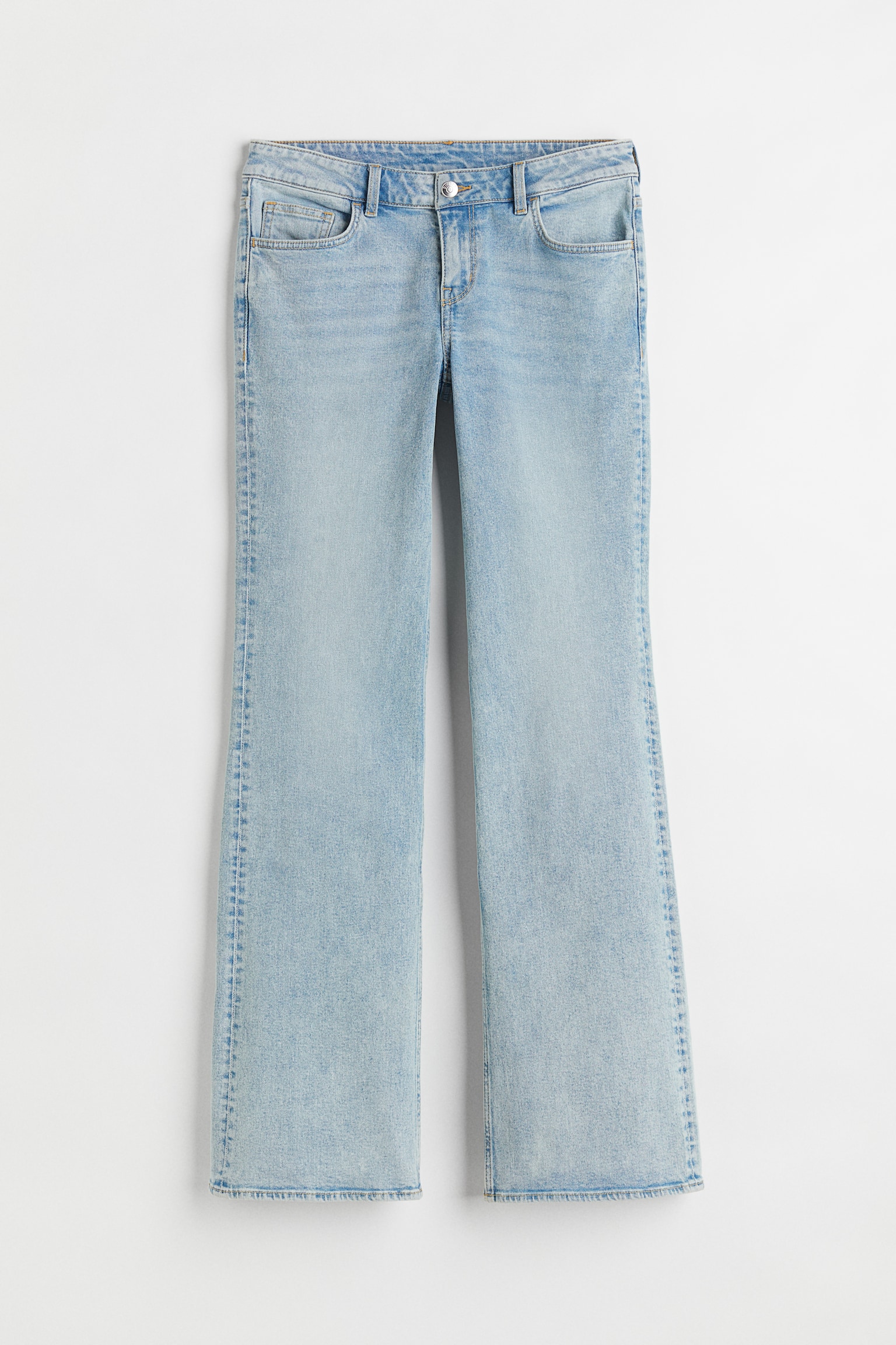 Flare Low Jeans - Light denim blue/Dark grey - 1