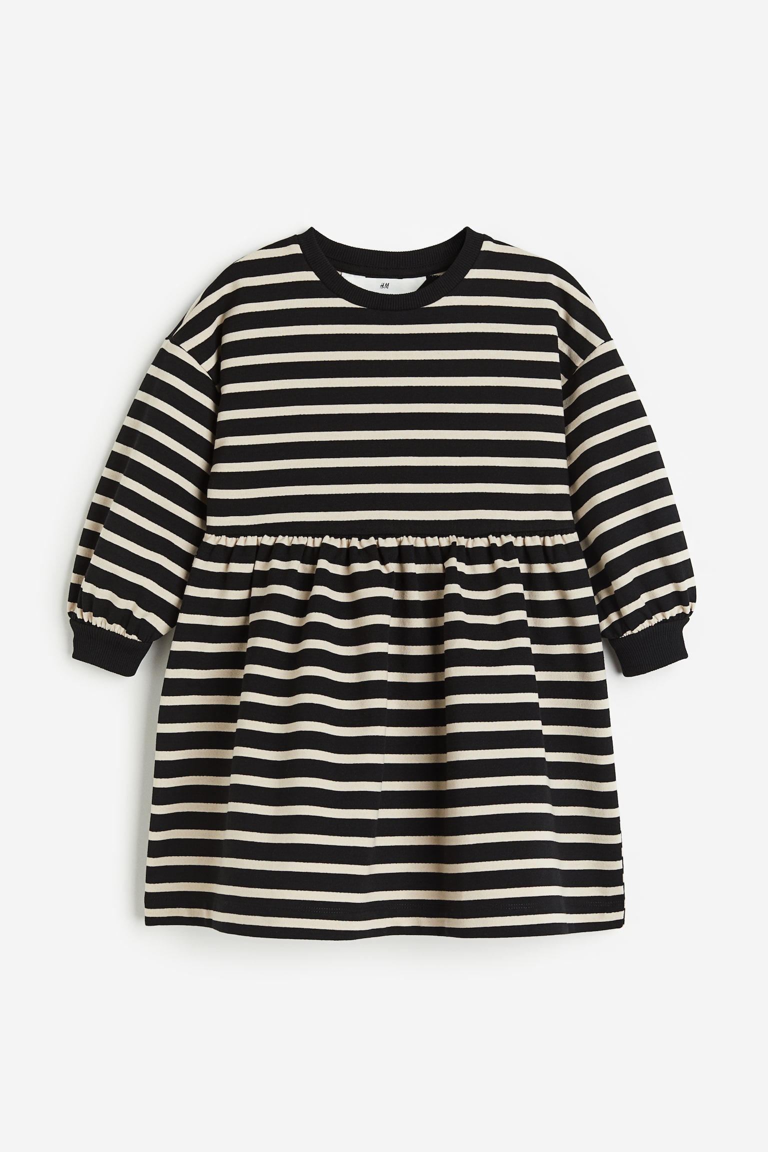 Oversize Sweater Dress - Black/Stripe/Dark blue/White/Stripe/Pink - 1