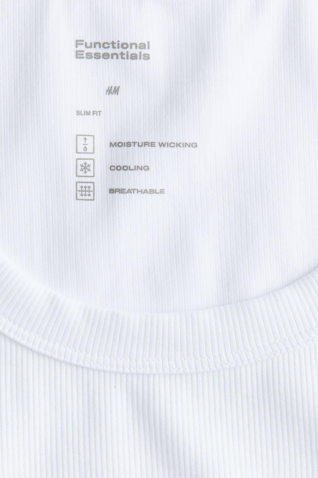 Cooling Slim-Fit Ribbed Tank Top - image 3