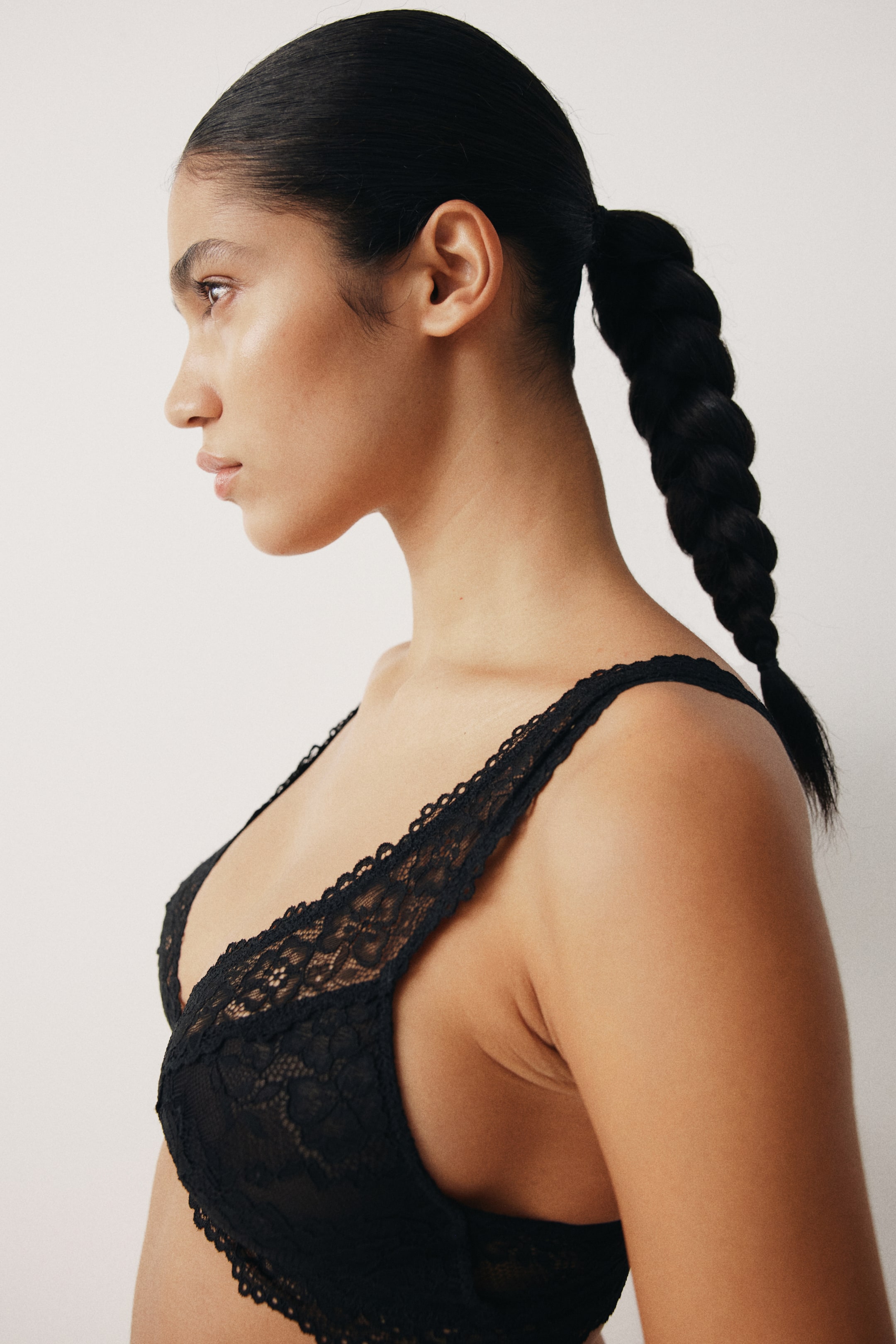 Größeres Bild anzeigen: Soft-BH aus Spitze - Schwarz - Ladies | H&M AT 6