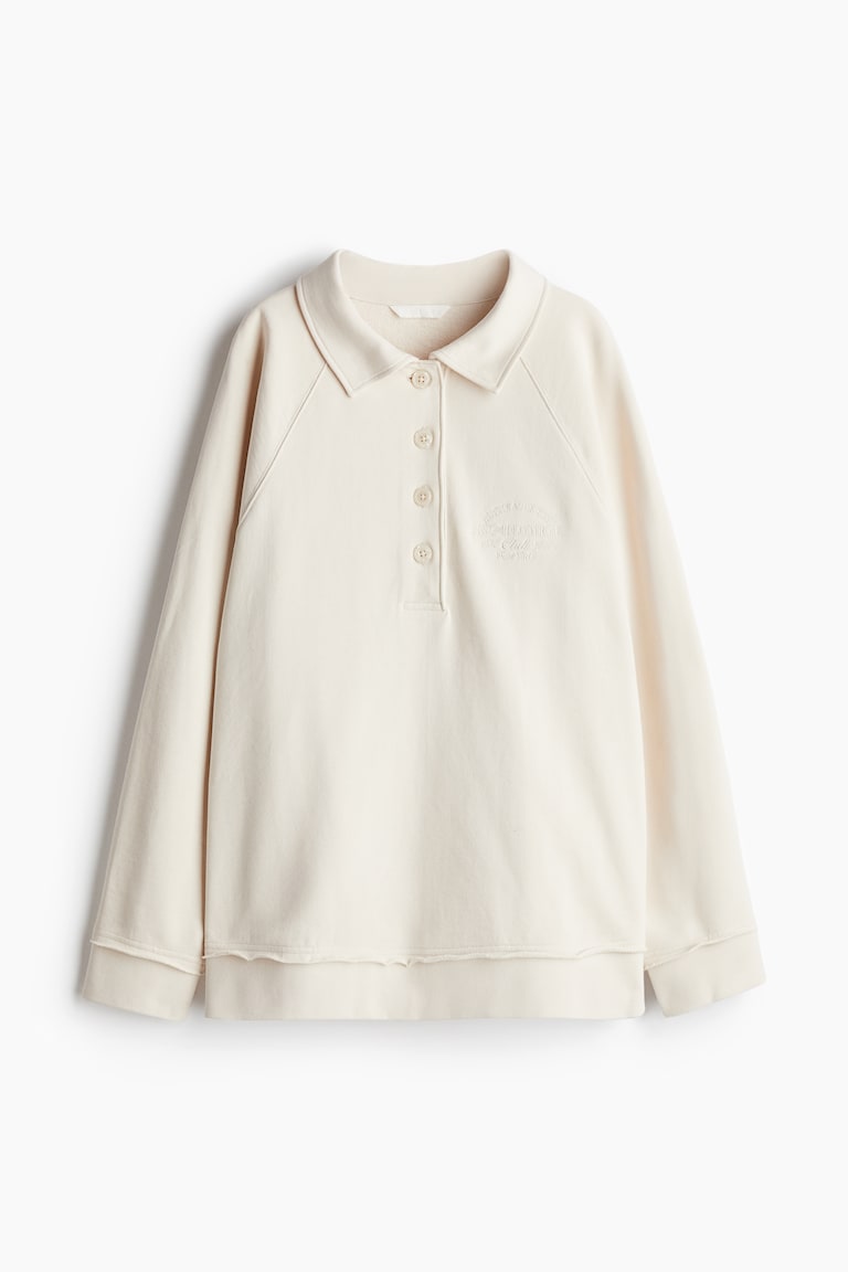 Cotton Sweatshirt H And M Collared Sweatshirt ONLY Women Printed
