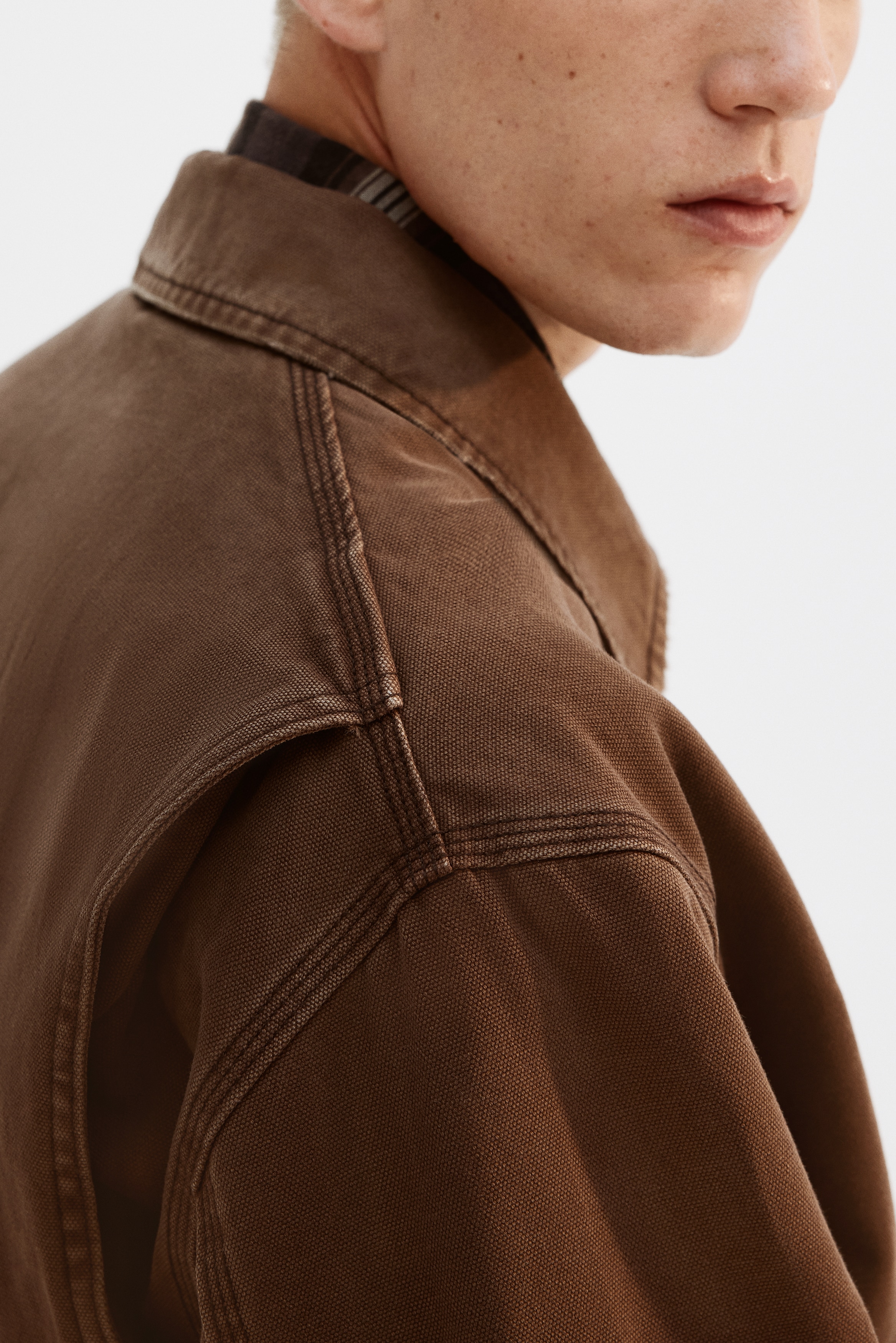 キャンバスワークウェアジャケット - ダークグレー - Men | H&M JP