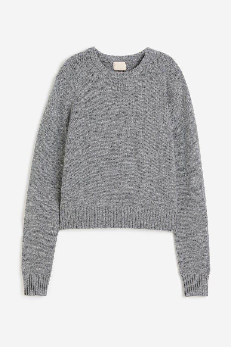 Pull Joyce&Girls En Cachemire Avec Dos Chemisier - Gris - Taille M - Occasion Très Bon état
