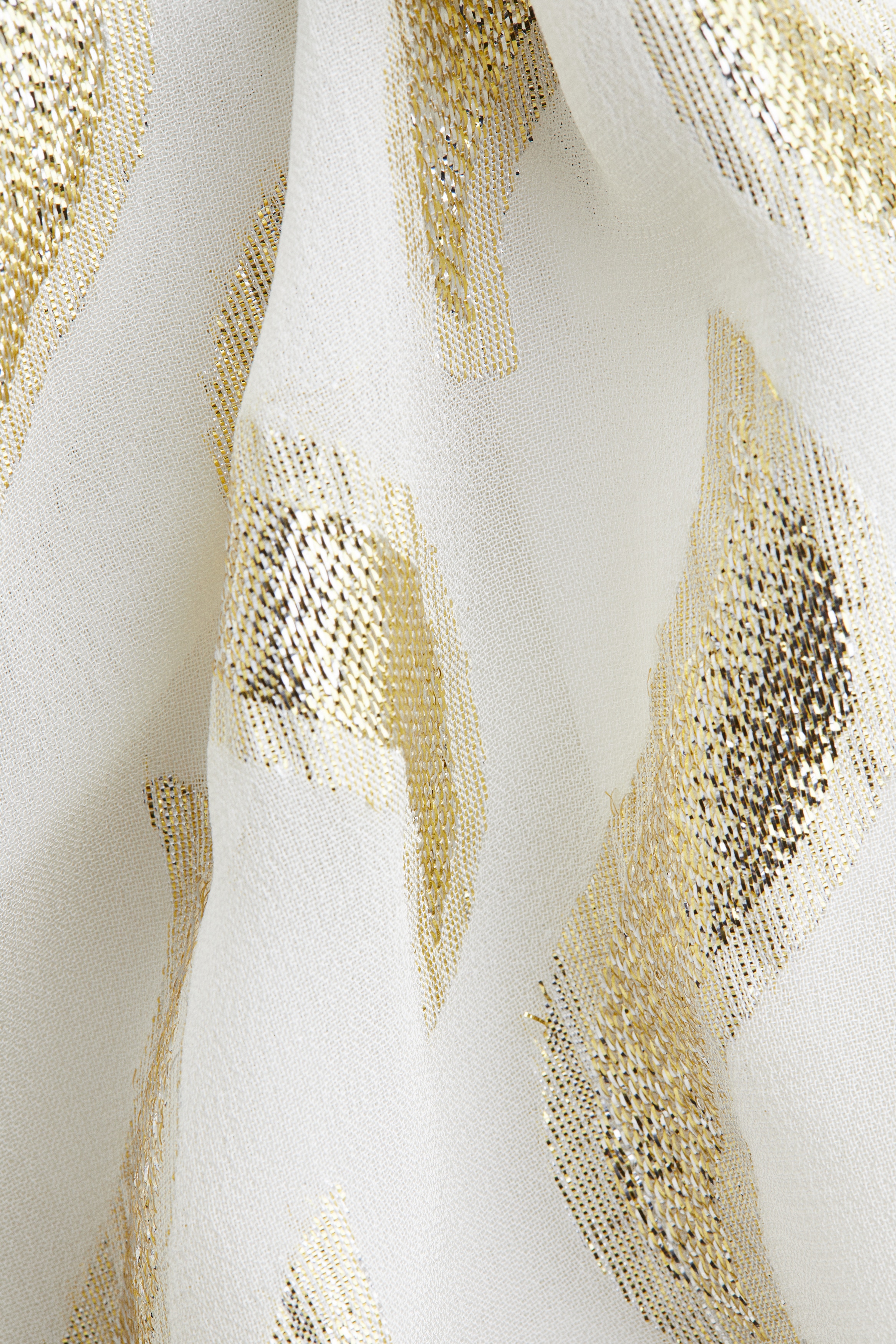 Jacquard-Weave Off-the-Shoulder Dress