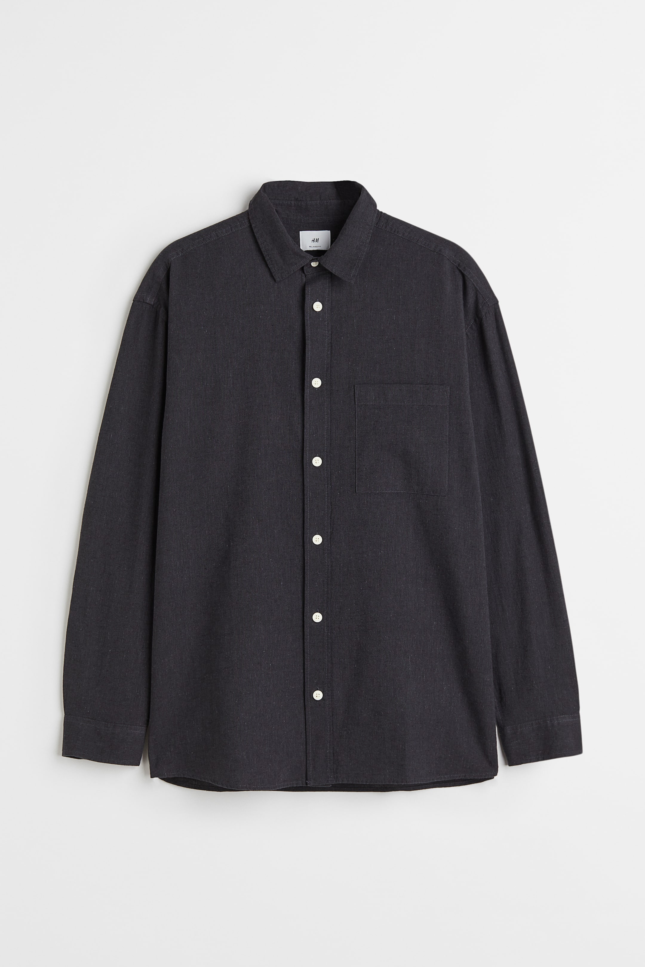 Relaxed Fit Linen-blend Shirt