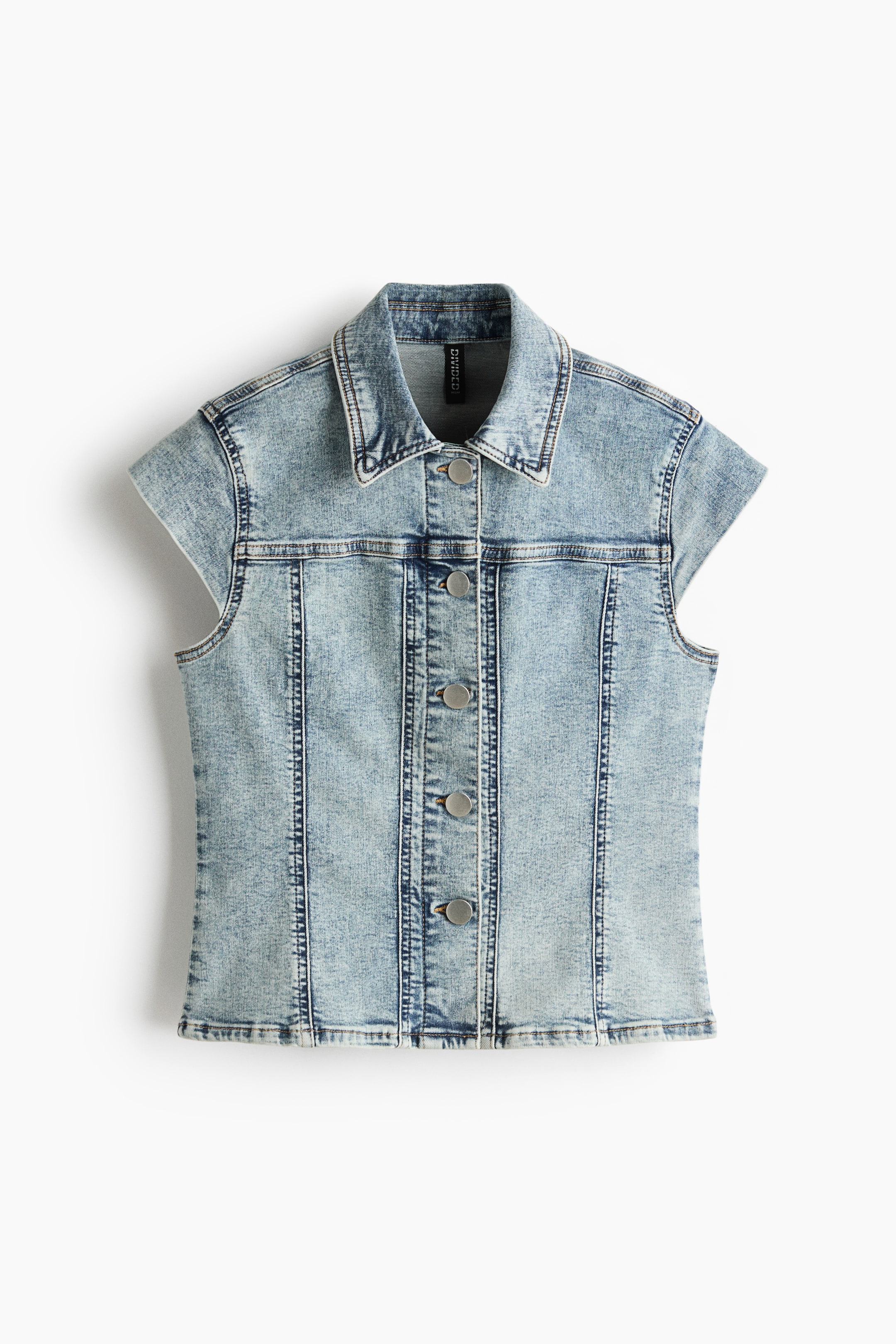 Visa större bild: Jeansjacka med holkärm - Ljus denimblå - DAM | H&M SE 1