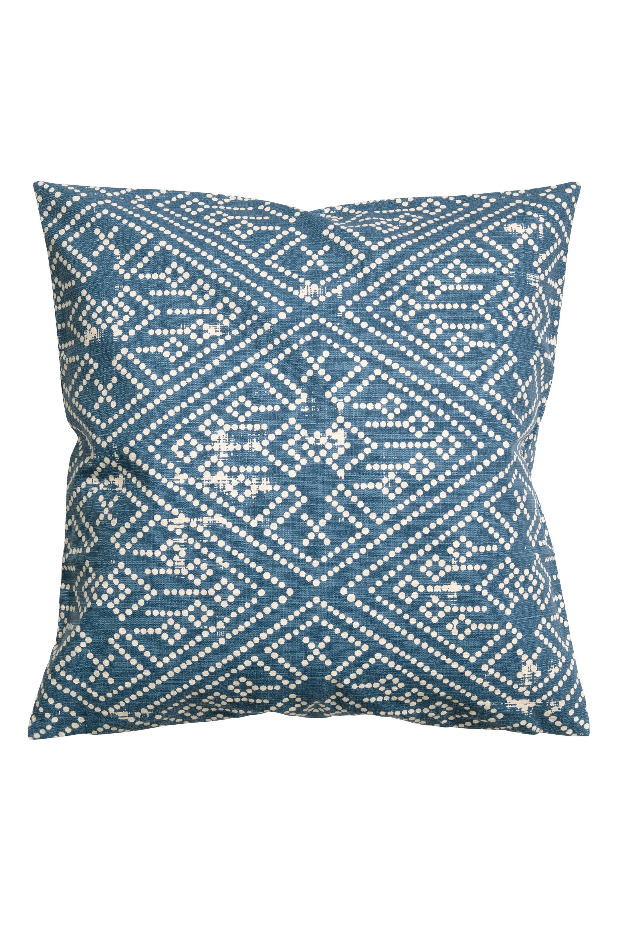View larger image: Patterned cushion cover - Blue - Home All | H&M GB 1