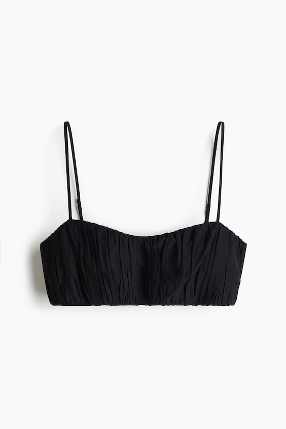 Женские топы H&M Gathered Crop Top