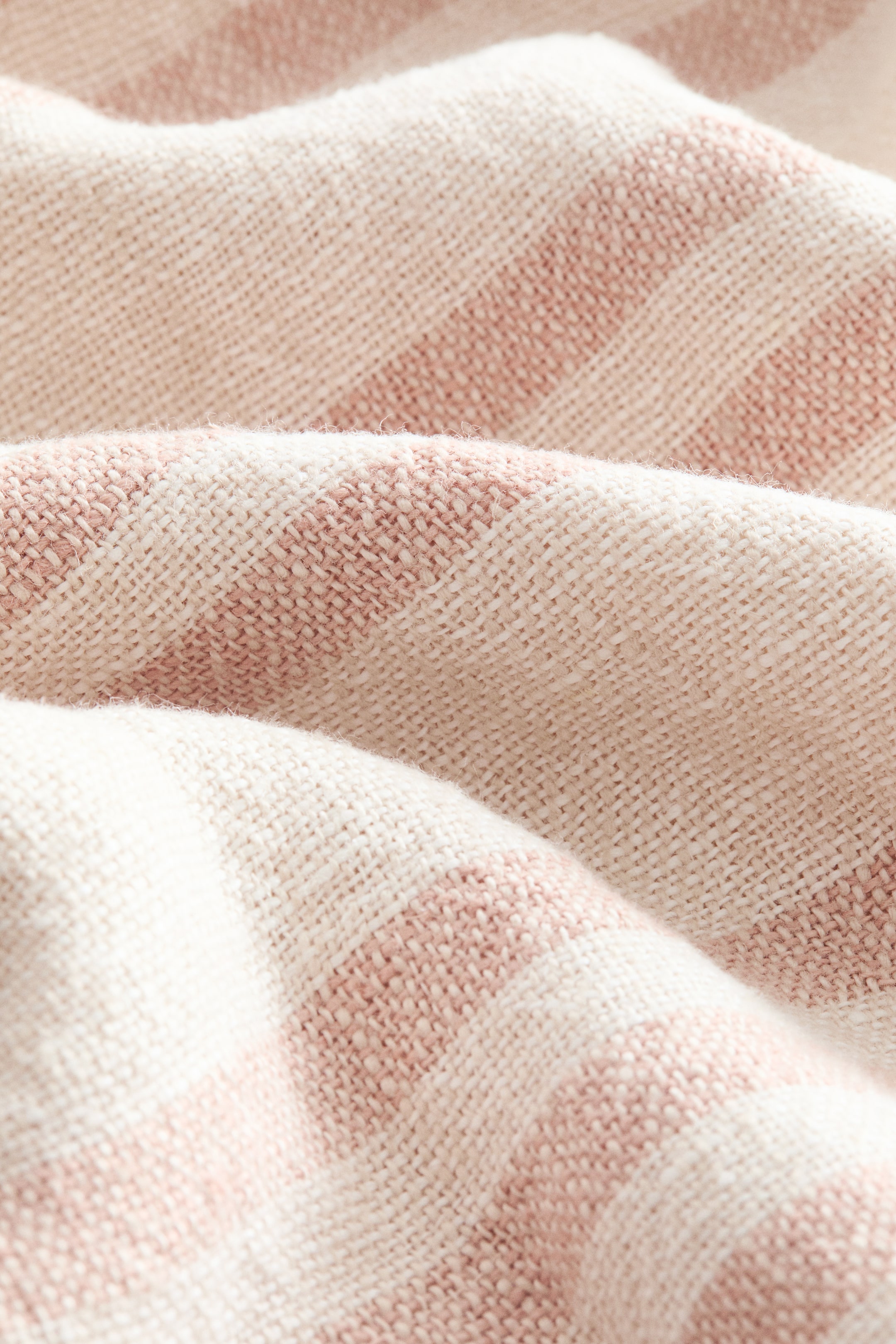 Patterned Linen Throw