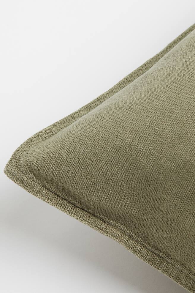 Washed linen cushion cover - Khaki green/Linen beige/Anthracite grey/Light brown/dc/dc/dc/dc/dc/dc/dc/dc/dc/dc/dc/dc/dc/dc/dc/dc/dc - 2