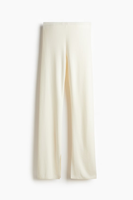 Женские брюки H&M Fine-Knit Flared Pants
