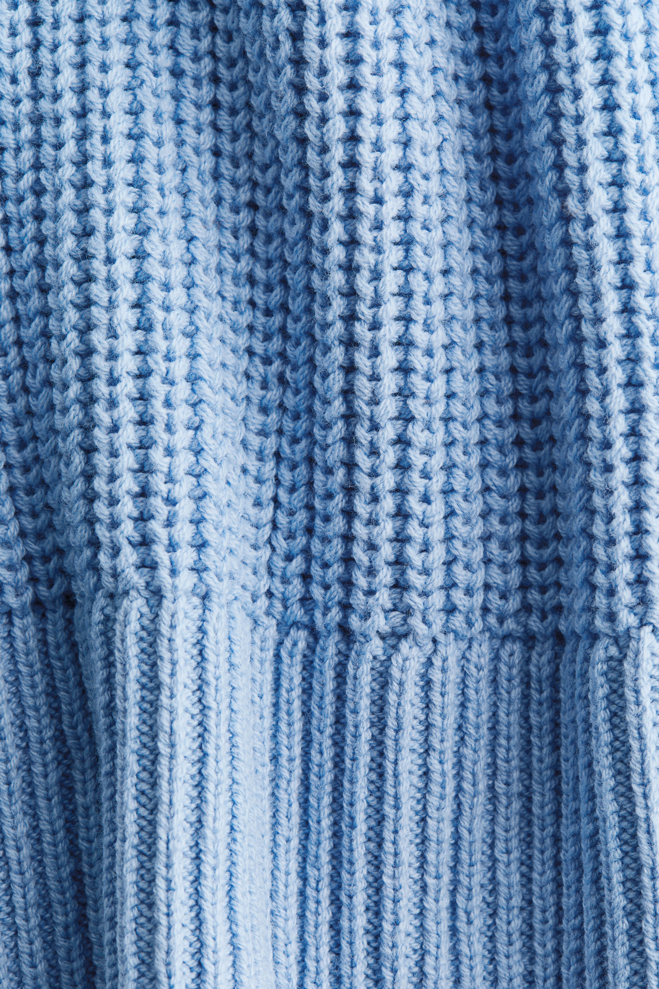 Oversized Rib-Knit T-Shirt