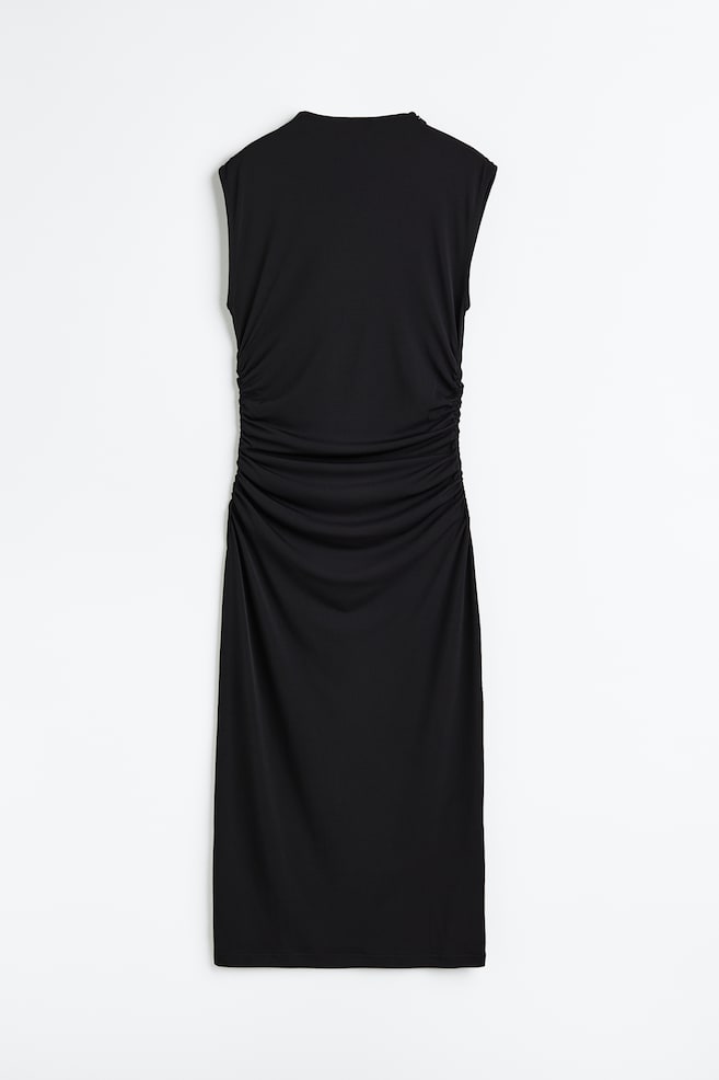 Gathered bodycon dress - Black/Black/Zebra print/Light beige/Striped/Black/Patterned/dc/dc/dc - 2