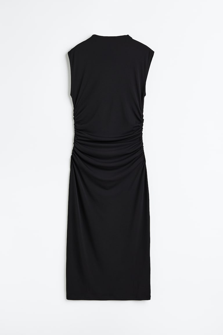 gathered bodycon dress h&m Women's Light gray Gathered Bodycon Dress