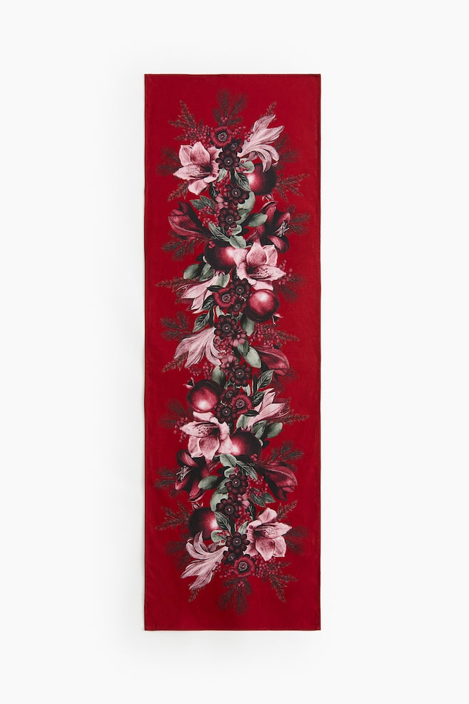 Waterafstotende tafelloper - Rood/amaryllis - 1