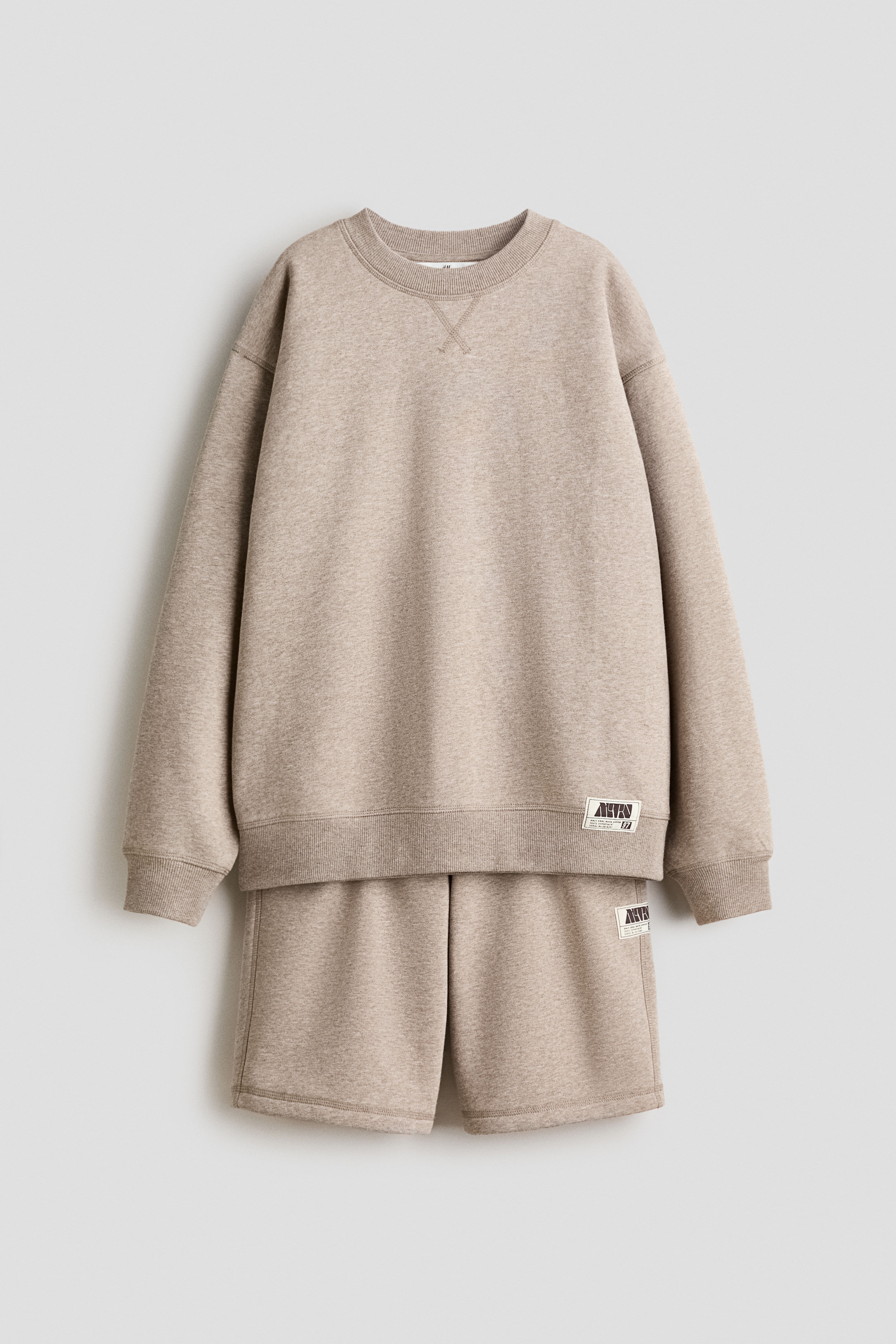 2-Piece Sweatshirt and Sweatshorts Set