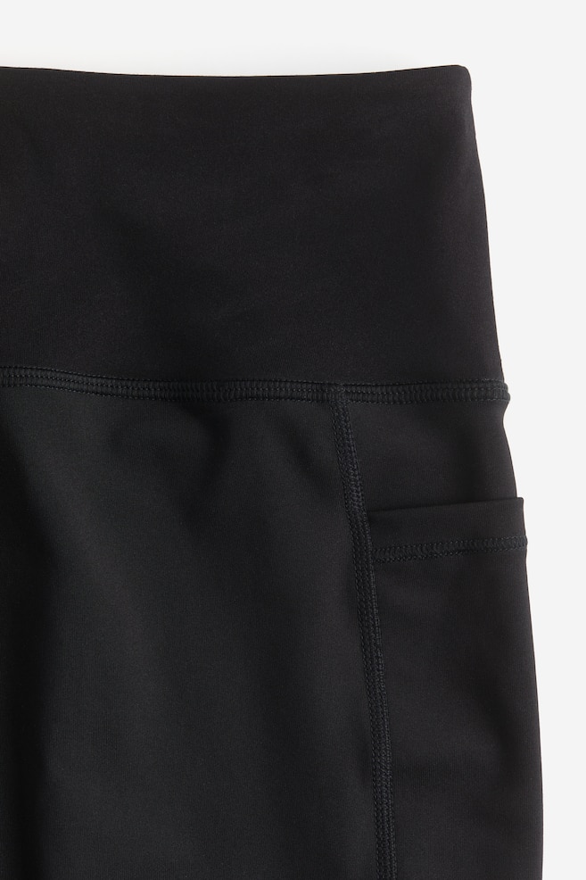 DryMove™ Pocket-detail sports cycling shorts - Black - 8