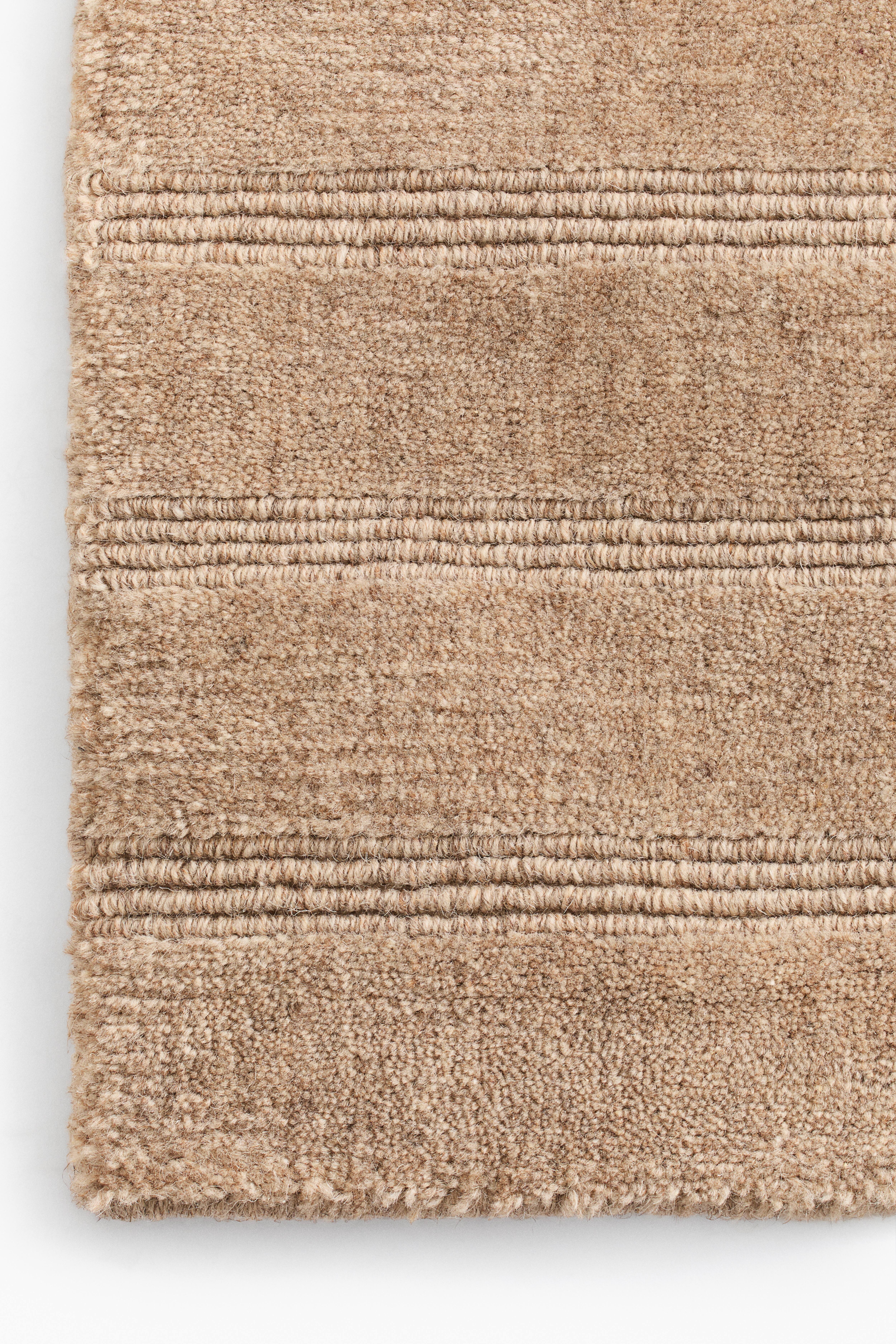 Large Handwoven Wool-Blend Rug