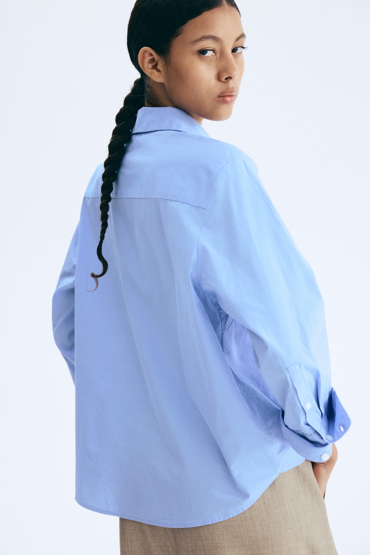 Cotton Poplin Shirt - image 3
