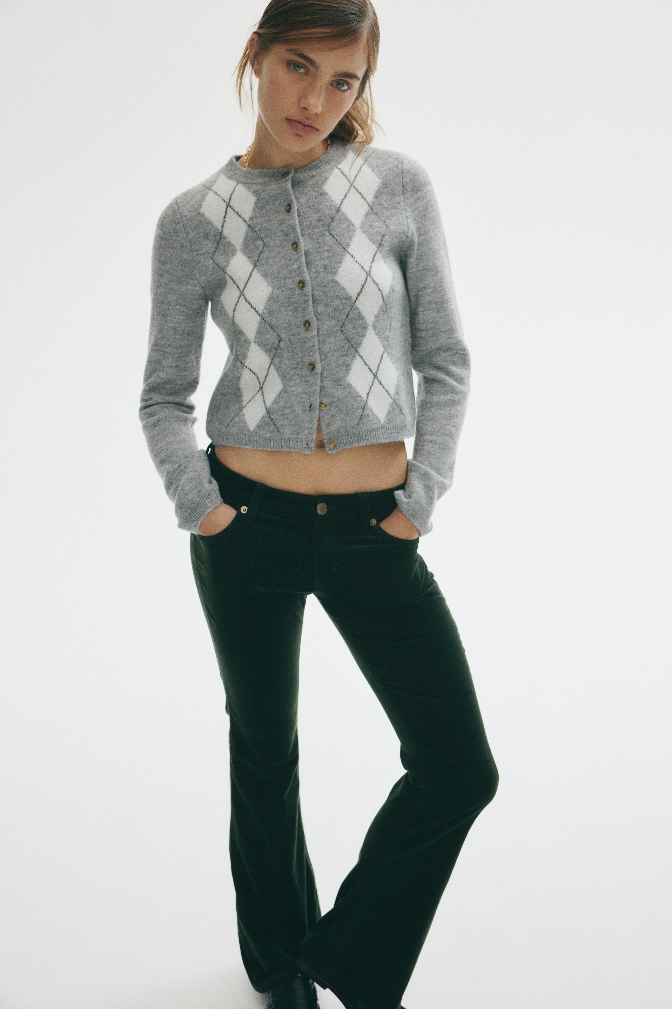 mando ダークグリーン コーデュロイ フレアパンツ mando ダークグリーン コーデュロイ フレアパンツ