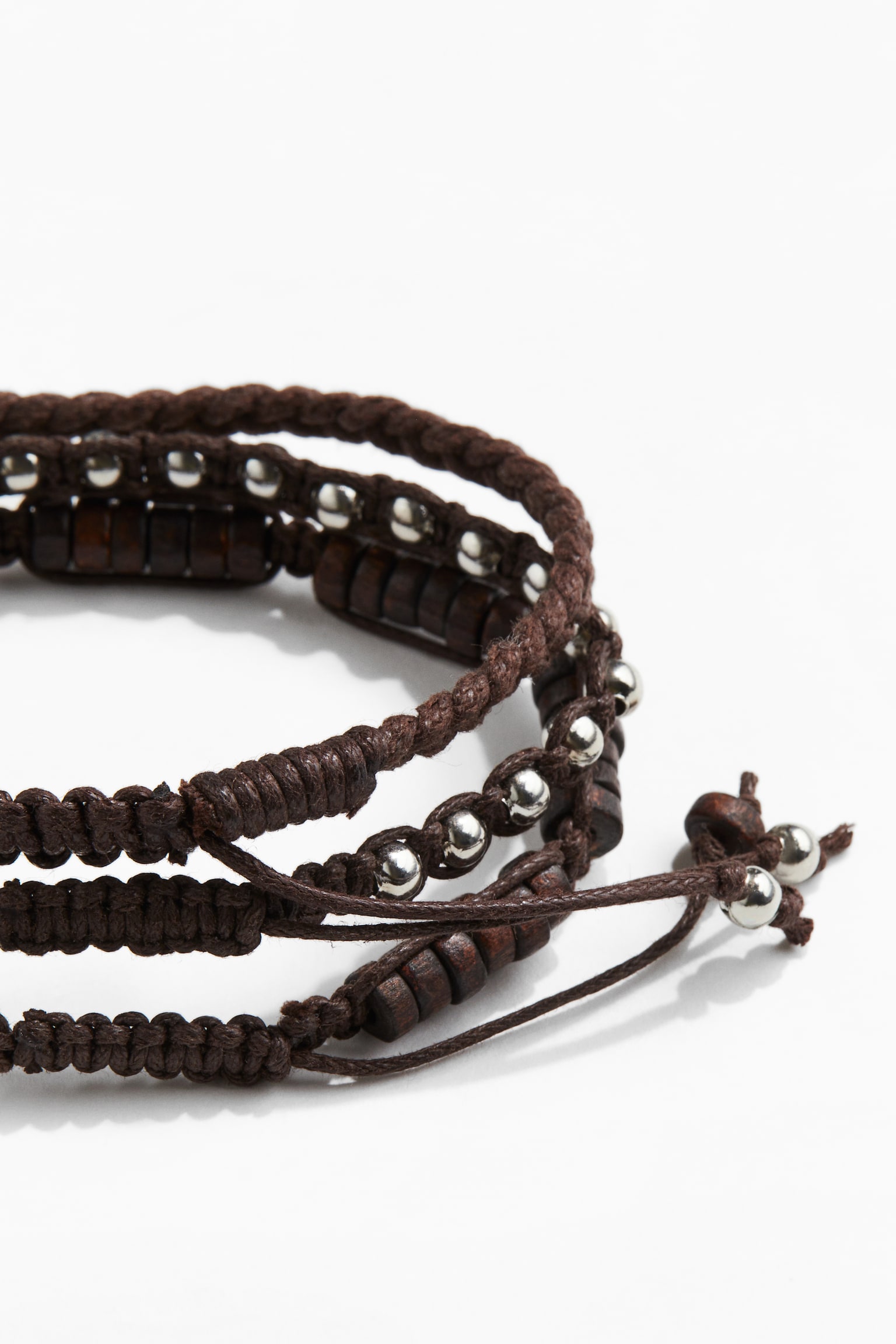 3-pack bracelets - Dark brown - 2