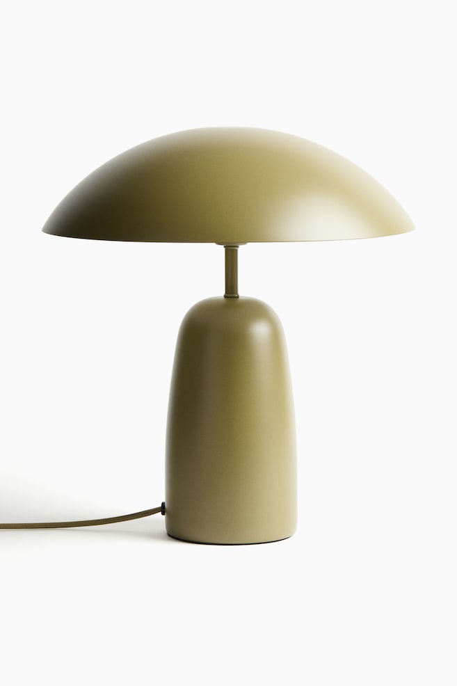Metal table lamp - Olive green/Yellow - 1