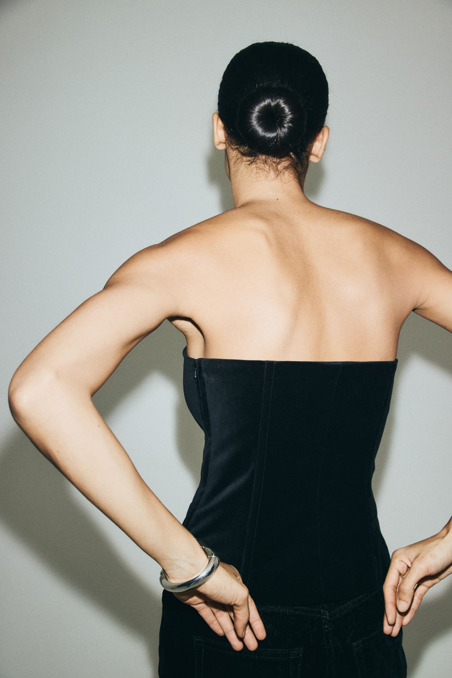 Bustier top - Black - 4