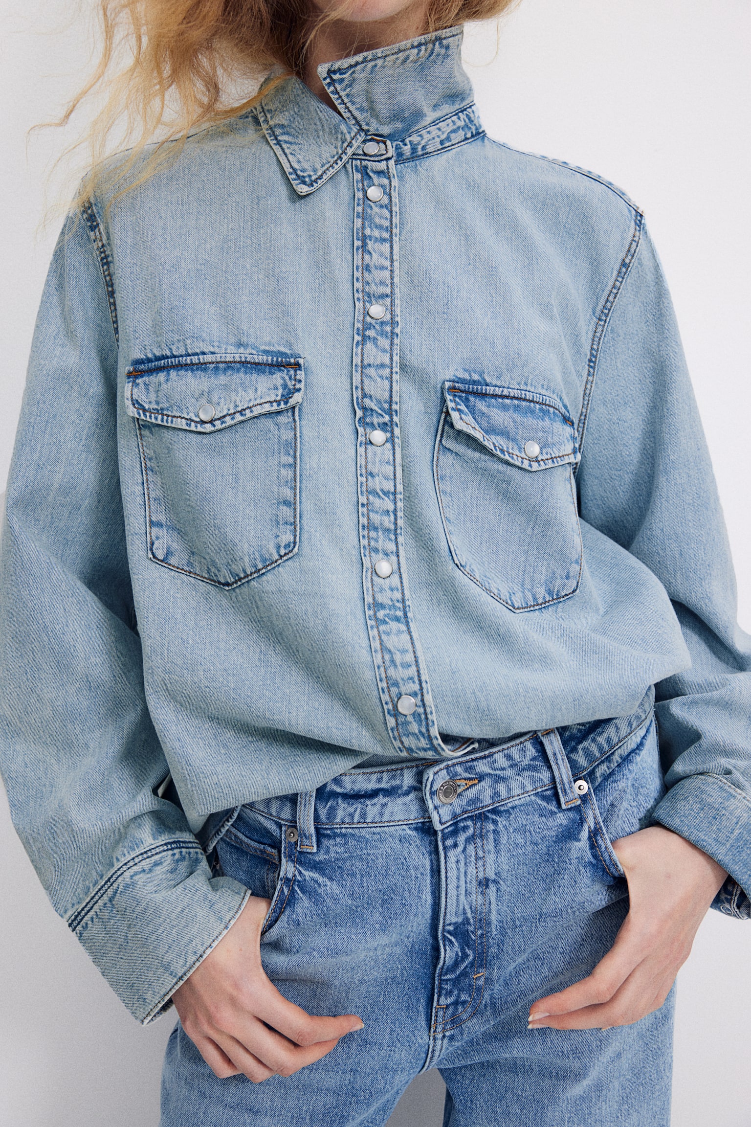 Denim shirt - Light denim blue/Light denim grey/Dark denim blue/Dark denim grey/Denim blue - 7