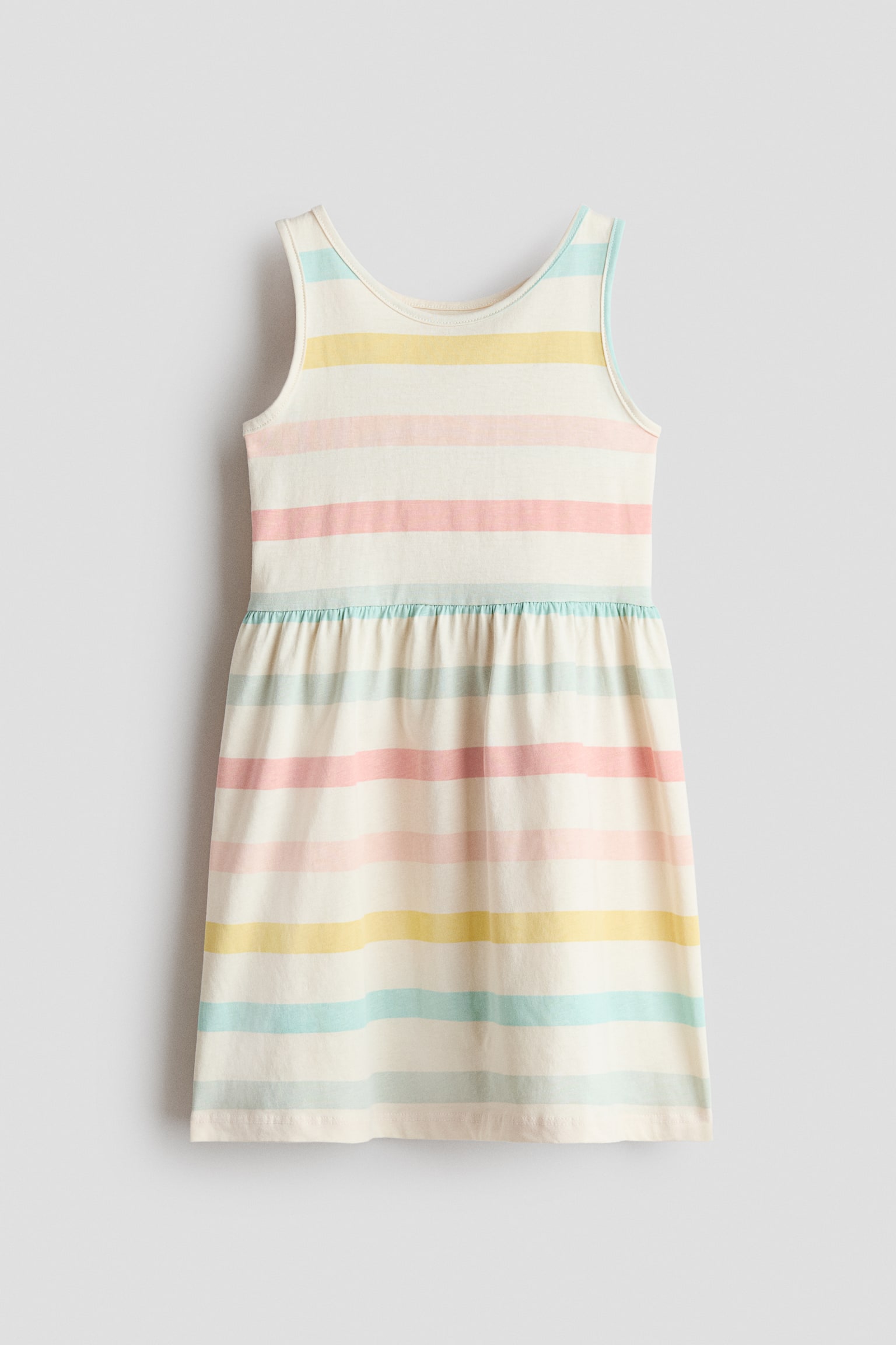 Váy cotton in hình - Màu kem/Kẻ/Màu xanh tím than/Quả anh đào/Màu hồng/Bọ rùa/Màu tím nhạt/Ngựa một sừng/Màu hồng nhạt/Trái cây/Màu trắng/Trái tim