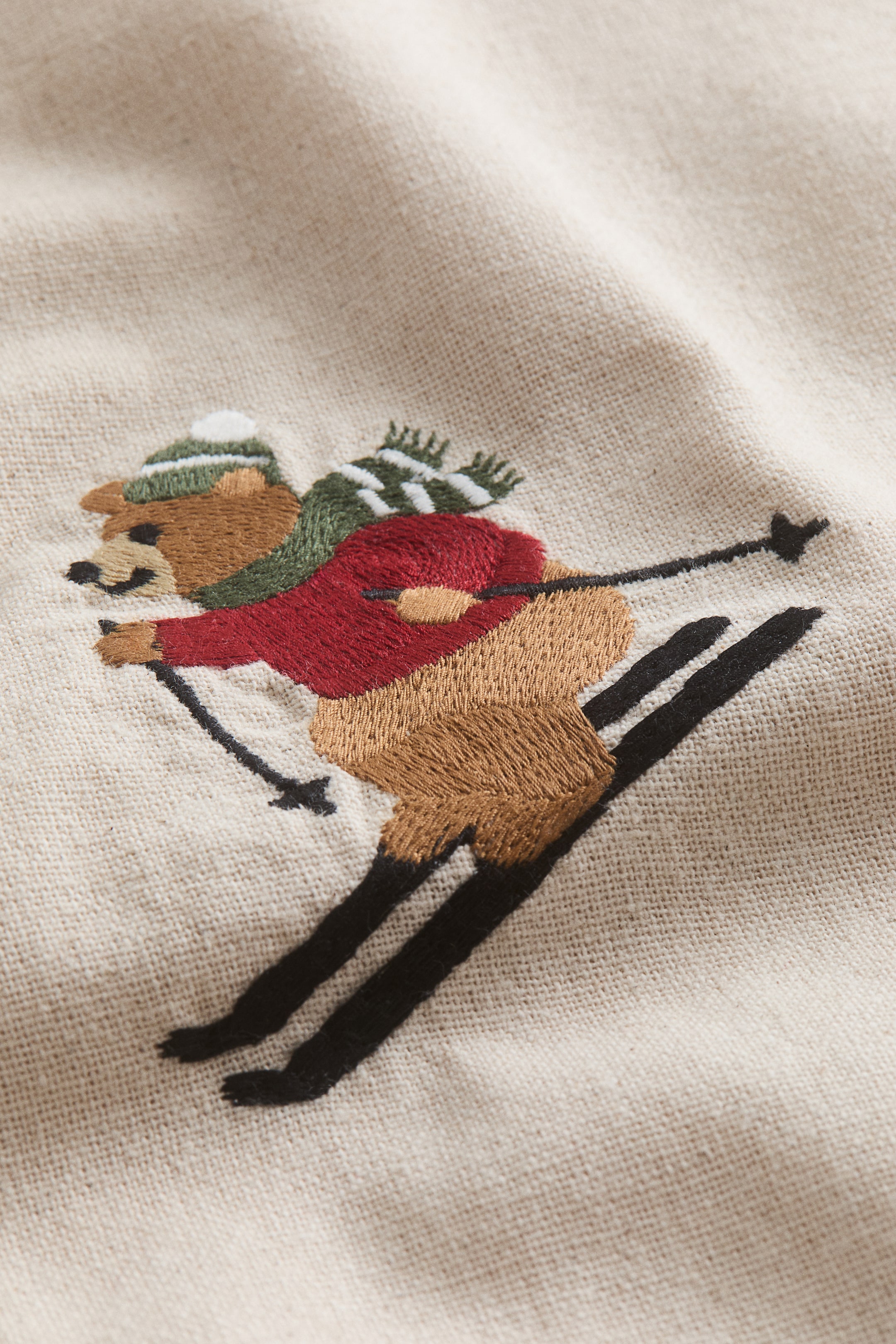 Embroidered-Motif Cushion Cover