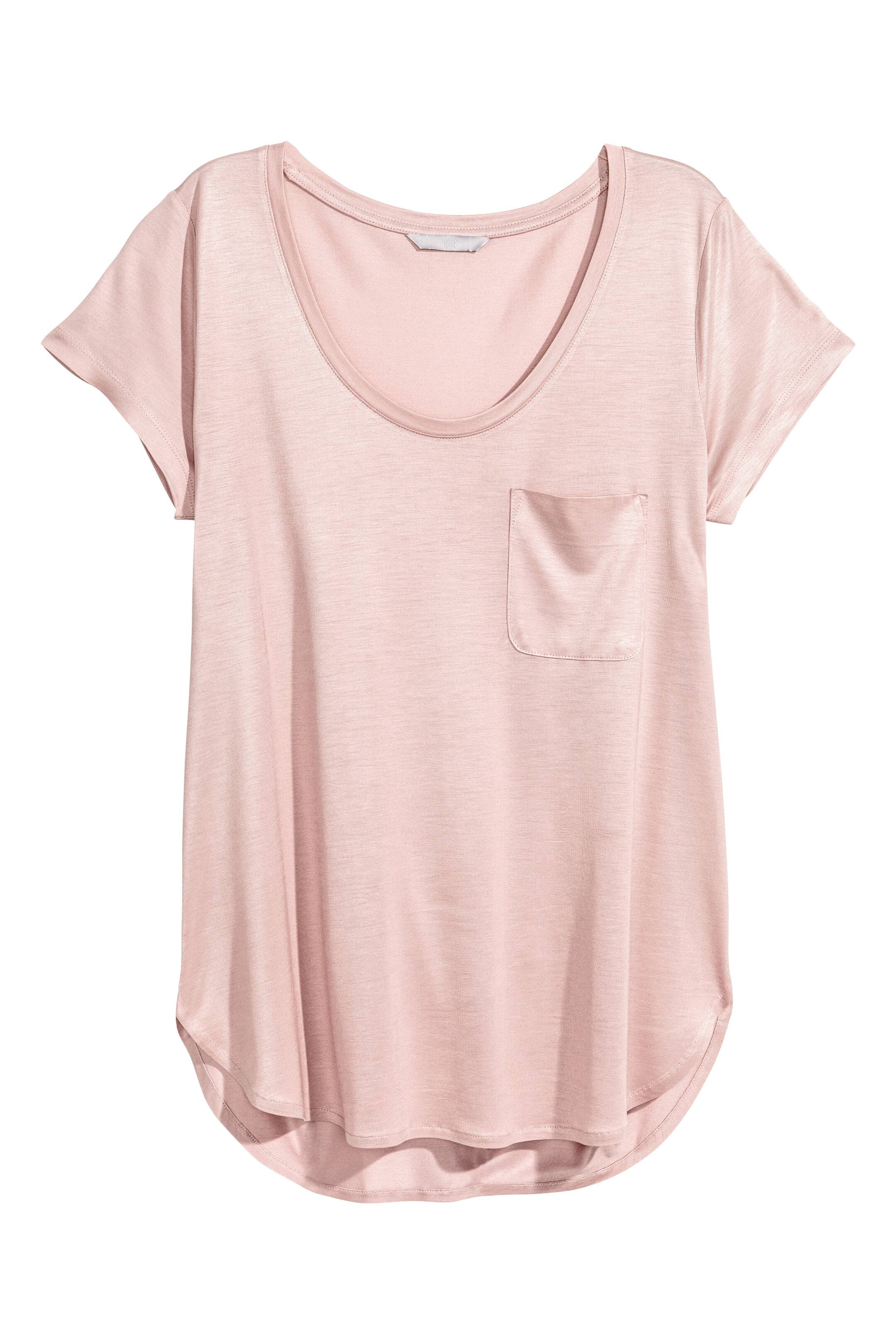 View larger image: Jersey top - Powder pink - Ladies | H&M GB 1