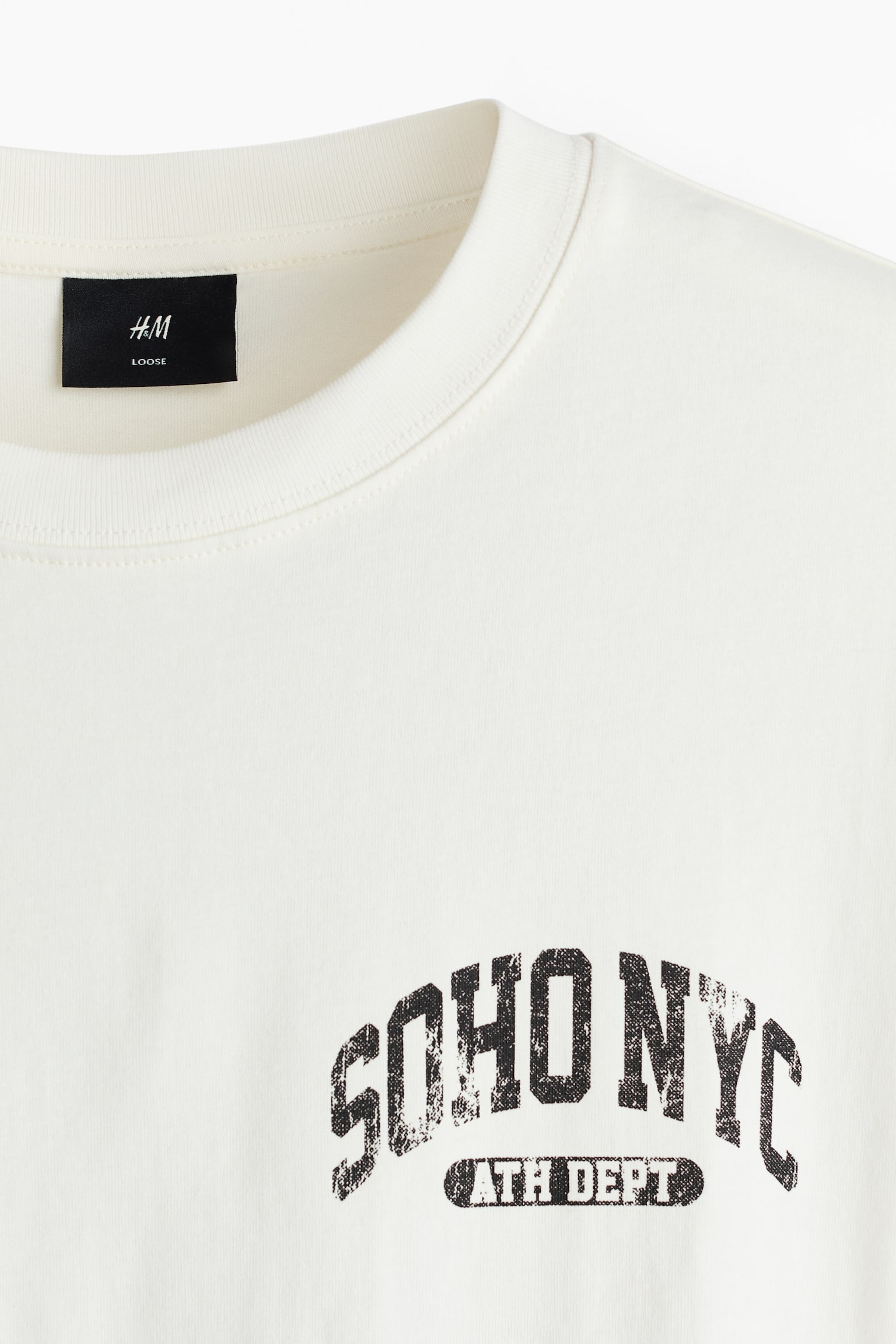 טישירט עם הדפס Loose Fit - לבן/SoHo NYC/בז'/Run Wild/בורדו/Athletics/אפור כהה/Sports Archives 08/כחול כהה/SoHo NYC/לבן/Soho/כחול כהה/New York City/ירוק-כחול כהה/Soho NYC/לבן/SoHo/שחור/Golden Sunset/לבן/London/סגול/NYC - 4