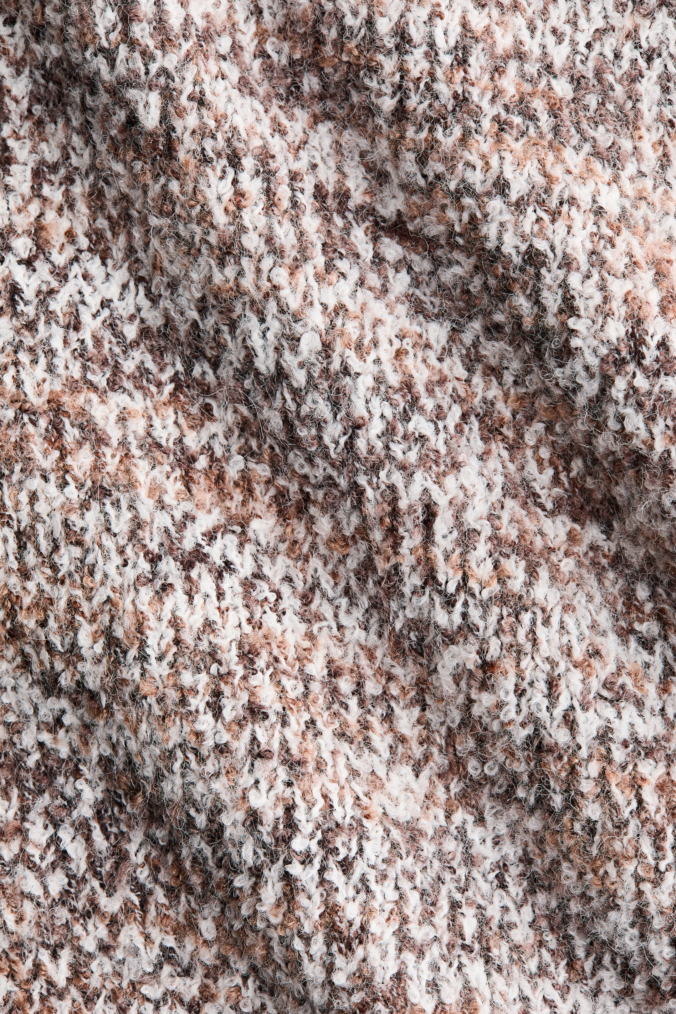 拡大画像を表示: ブークレニットセーター - ブラウン／ホワイト - レディース | H&M JP 6