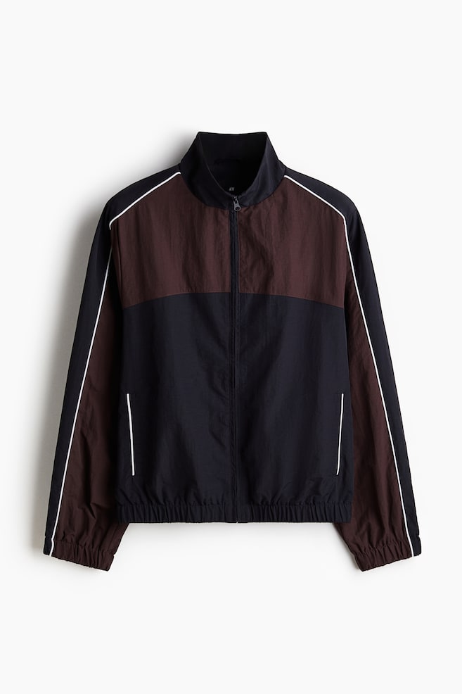 Trainingsjacke - Marineblau/Weinrot - 1