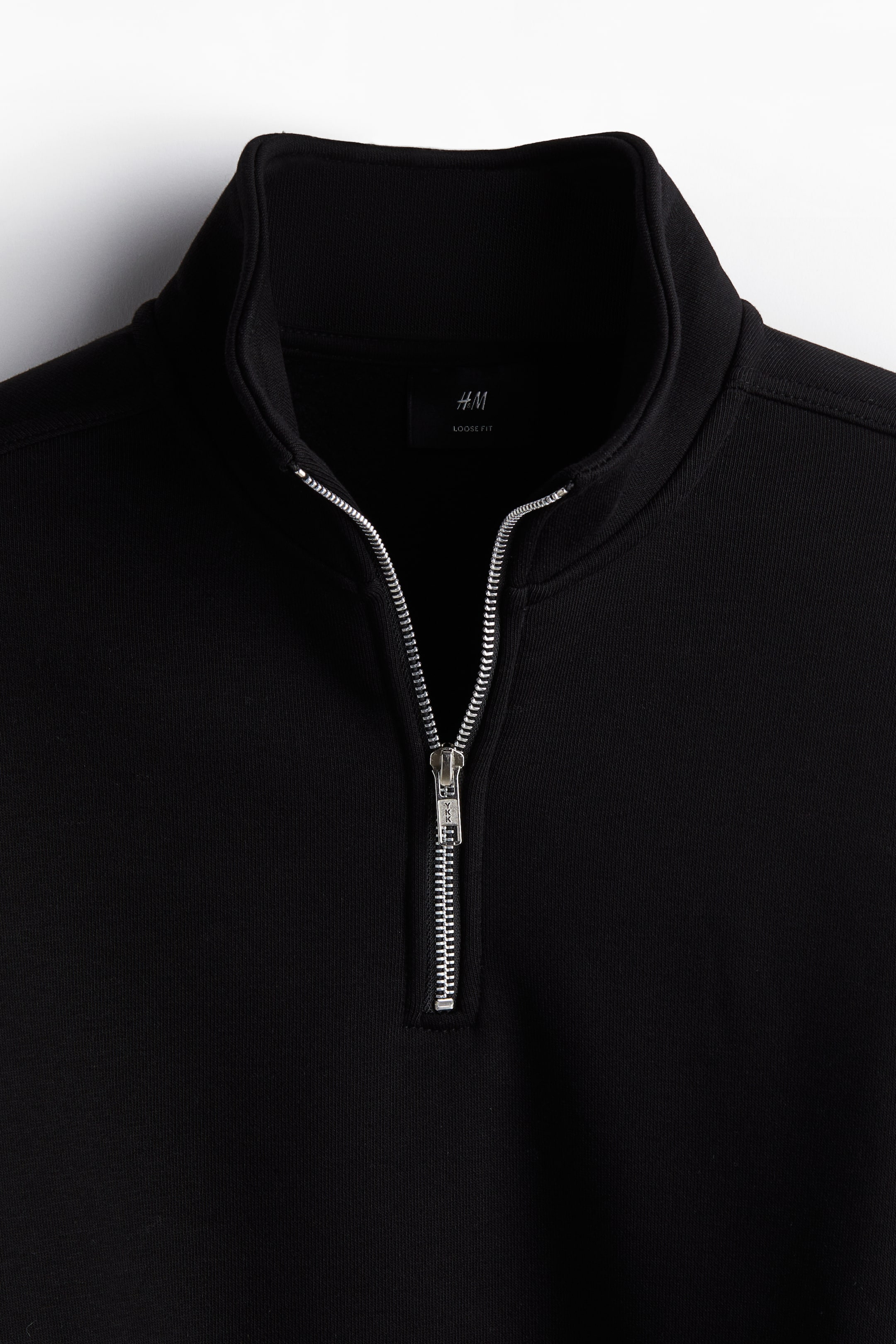 Loose Fit Zip-top sweatshirt - Black - Men | H&M GB 7