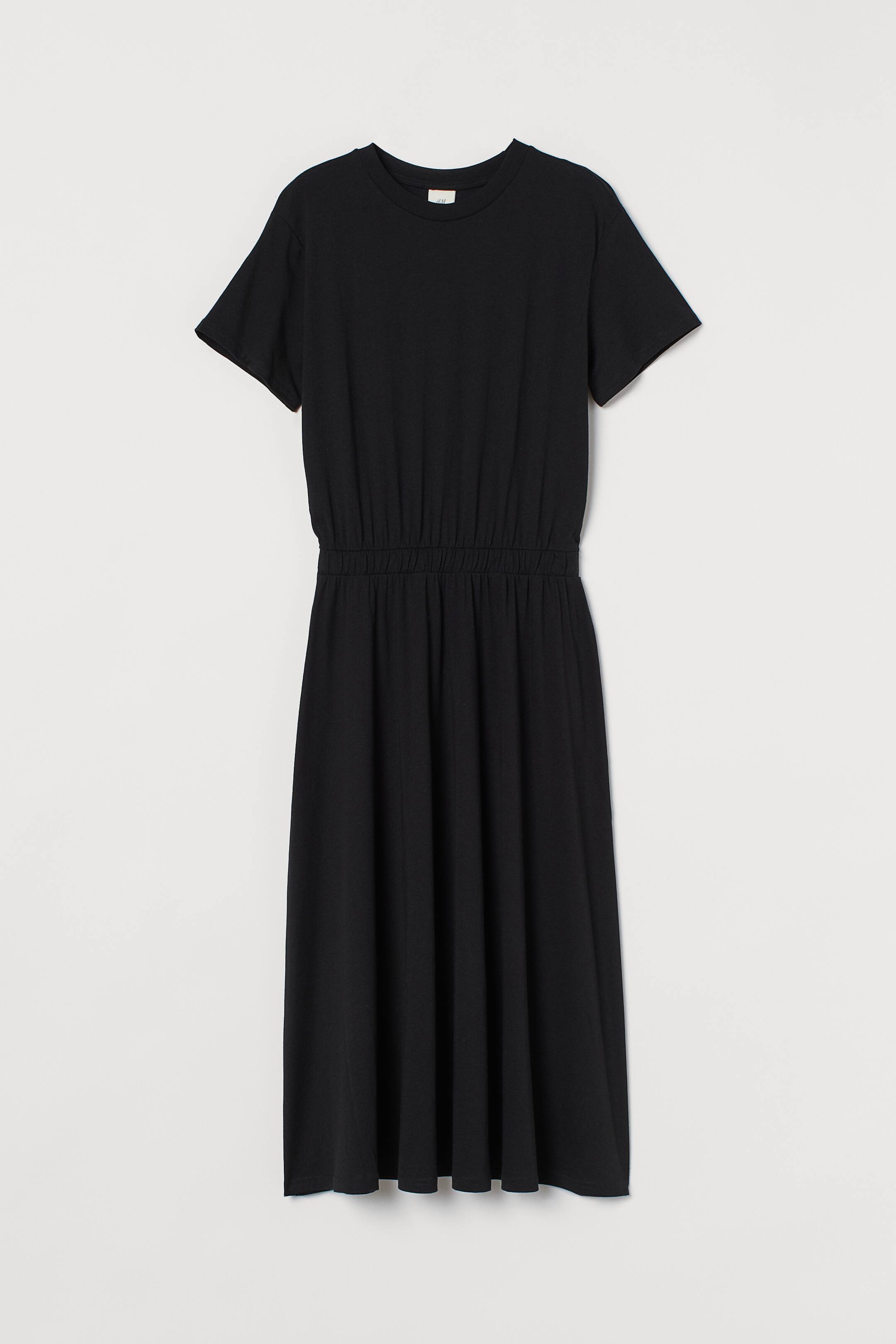 Cotton jersey dress - Black - Ladies | H&M GB