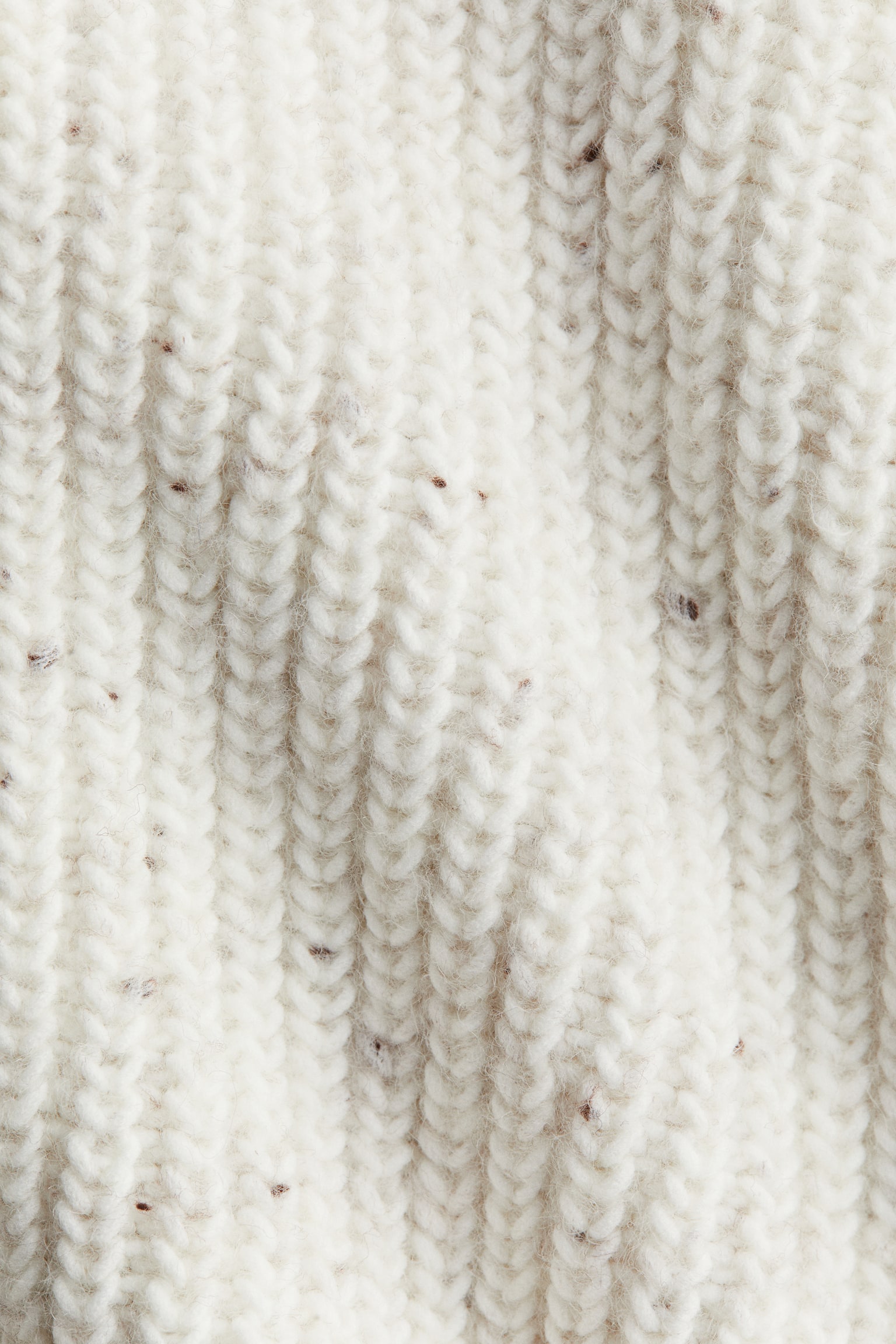 Женский жилет H&M Scarf-Collar Sweater Vest, цвет: Кремовый меланжевый — фото 2
