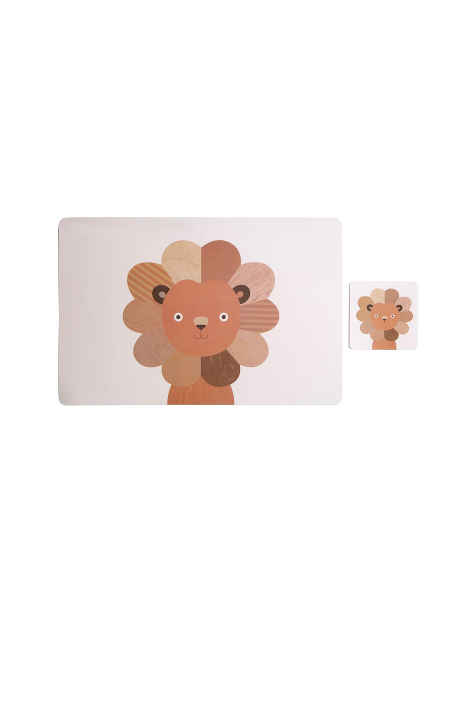 Kids Lion Placemats & Coasters - Multi-coloured - 1