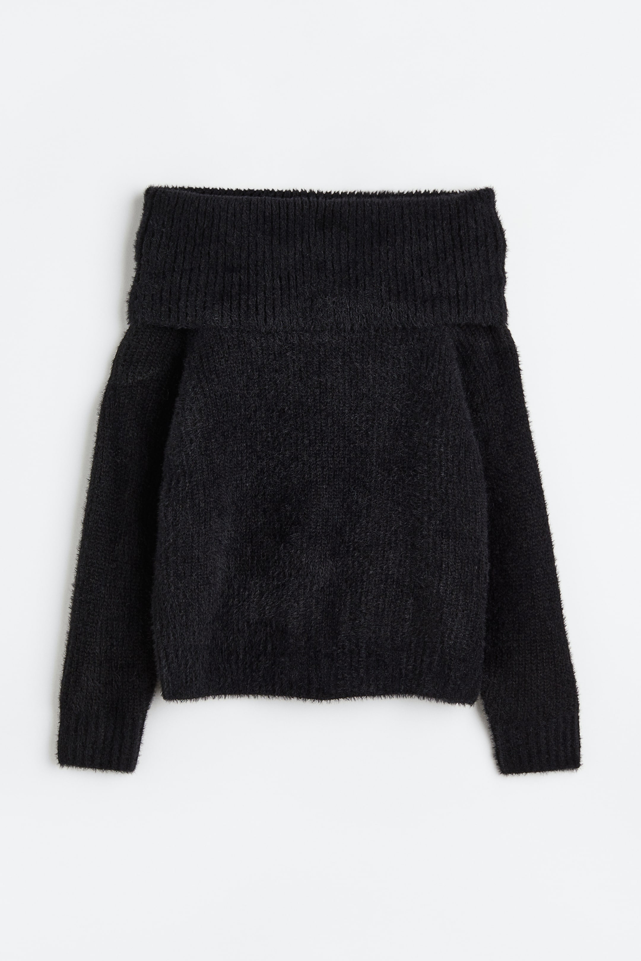 Off-the-shoulder Sweater - Black - Ladies | H&M US