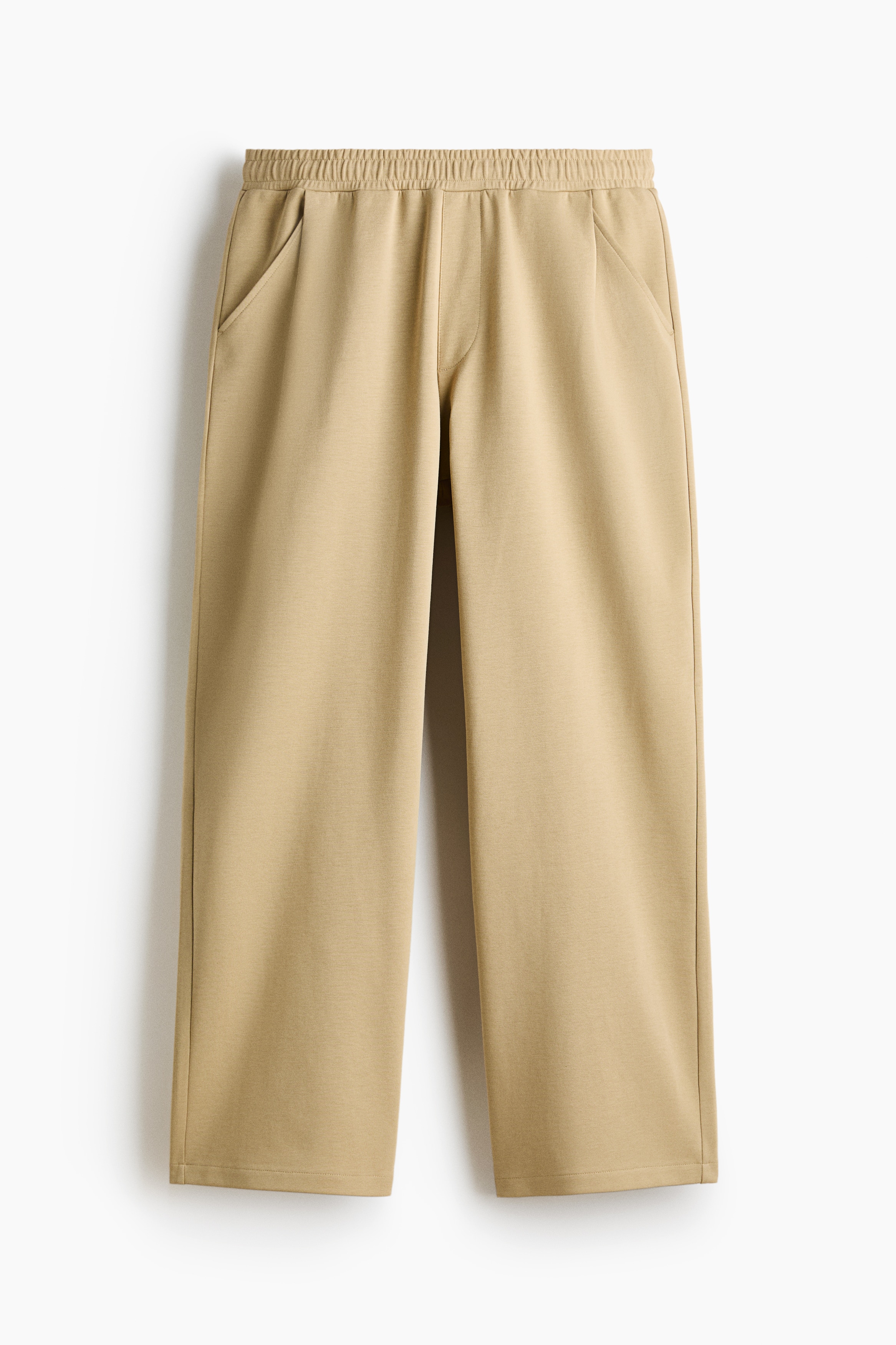 스웨트 팬츠 루즈핏 - 라이트 카키 그린/블랙