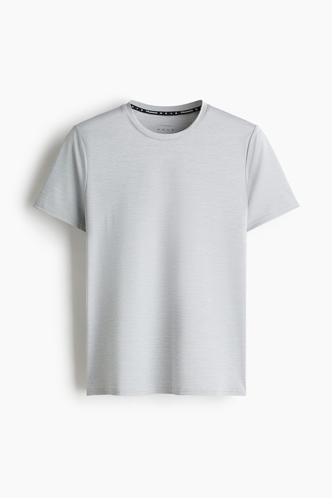 Mesh Sports T-Shirt with DryMove™ - Gray melange/Black/Natural white/Teal/Chocolate plum/Matcha green/Brown/Light burgundy/Dark green/patterned/Gray melange/Dark blue/Beige - 1