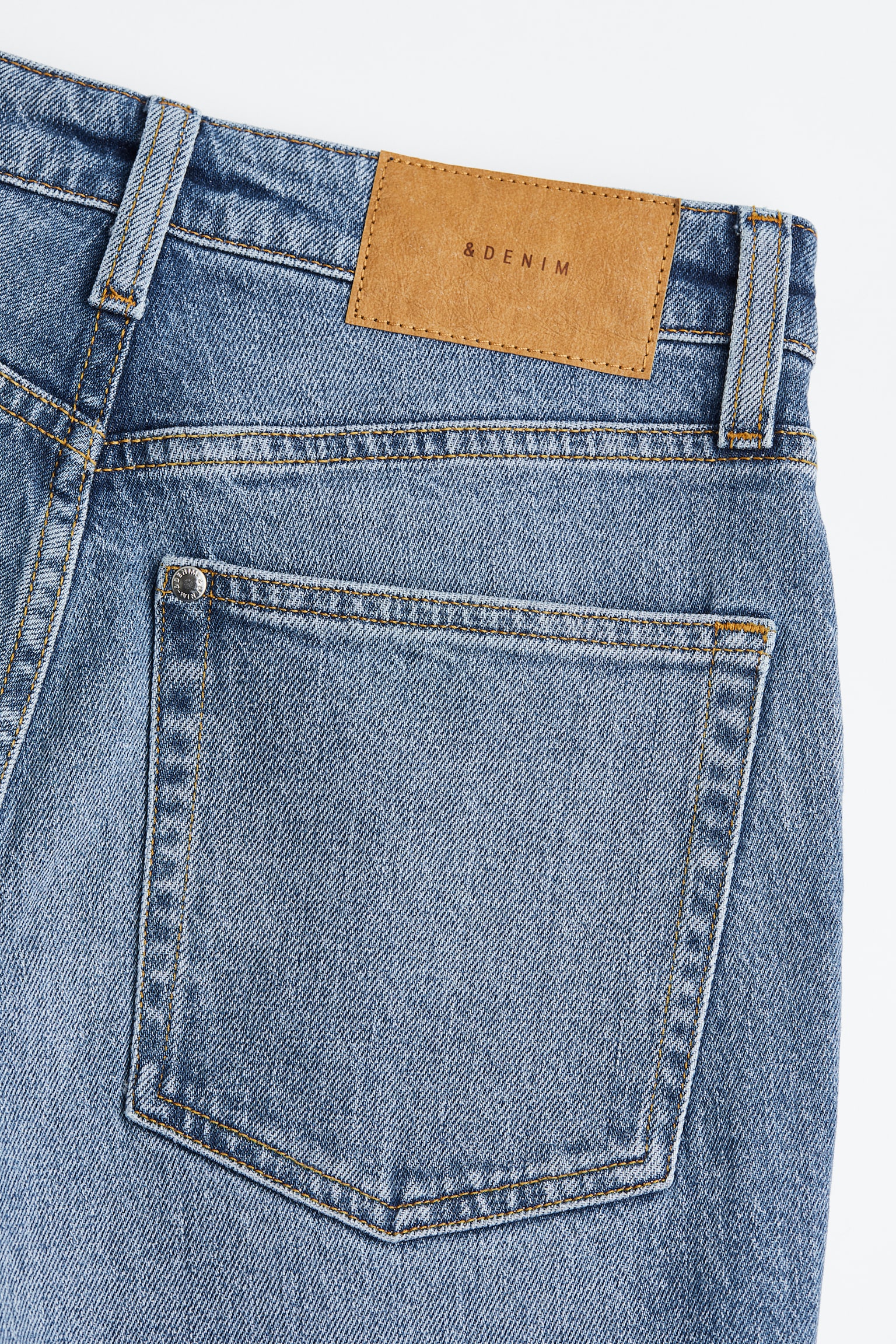 Mom Ultra High Ankle Jeans - Denim blue/Light denim blue/Denim blue/Light denim blue/Cream/Denim blue - 2