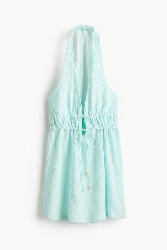 Женские платья H&M Cotton Halterneck Beach Dress