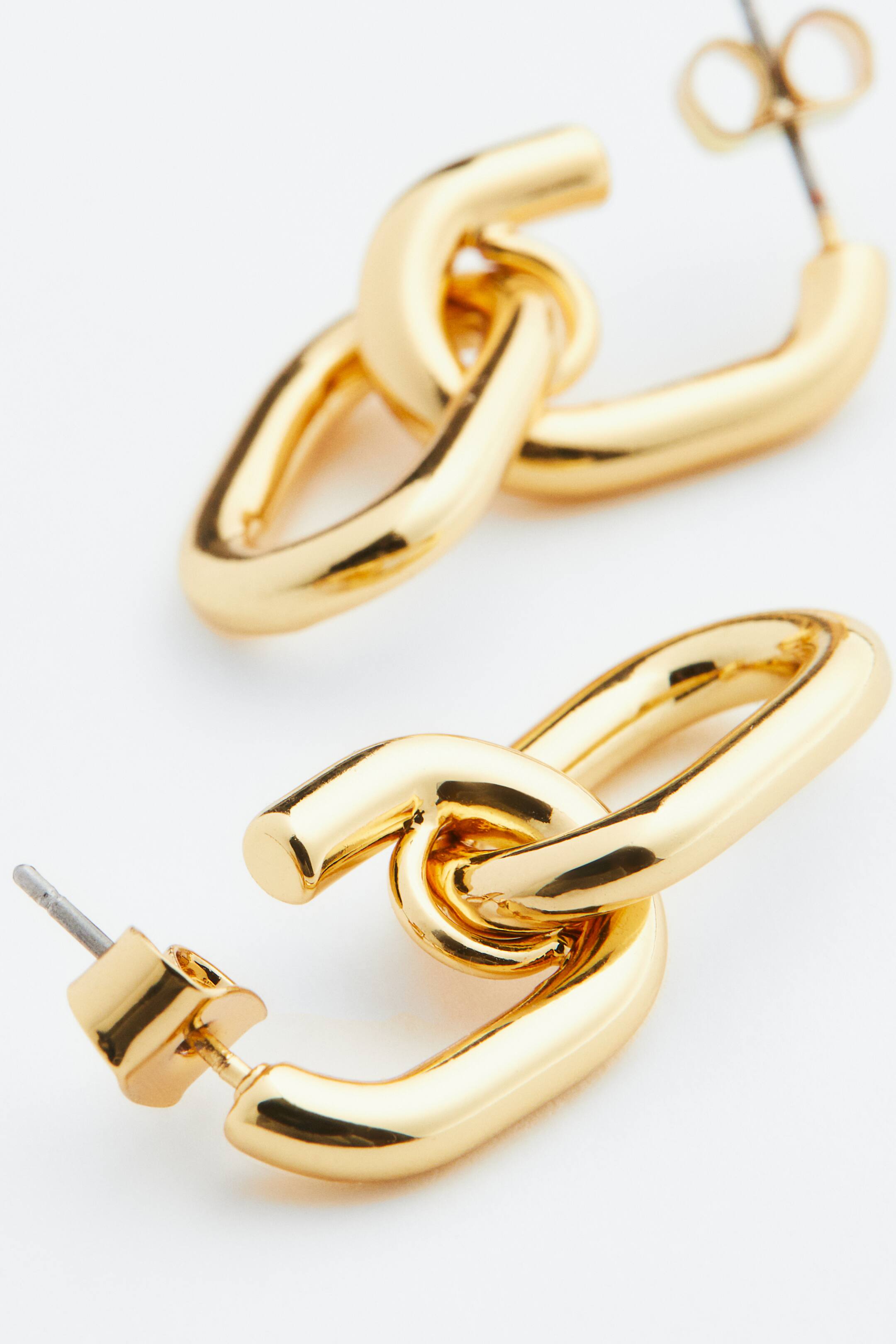 Gold Plated Earrings Gold Colored Ladies Handm Us 9945