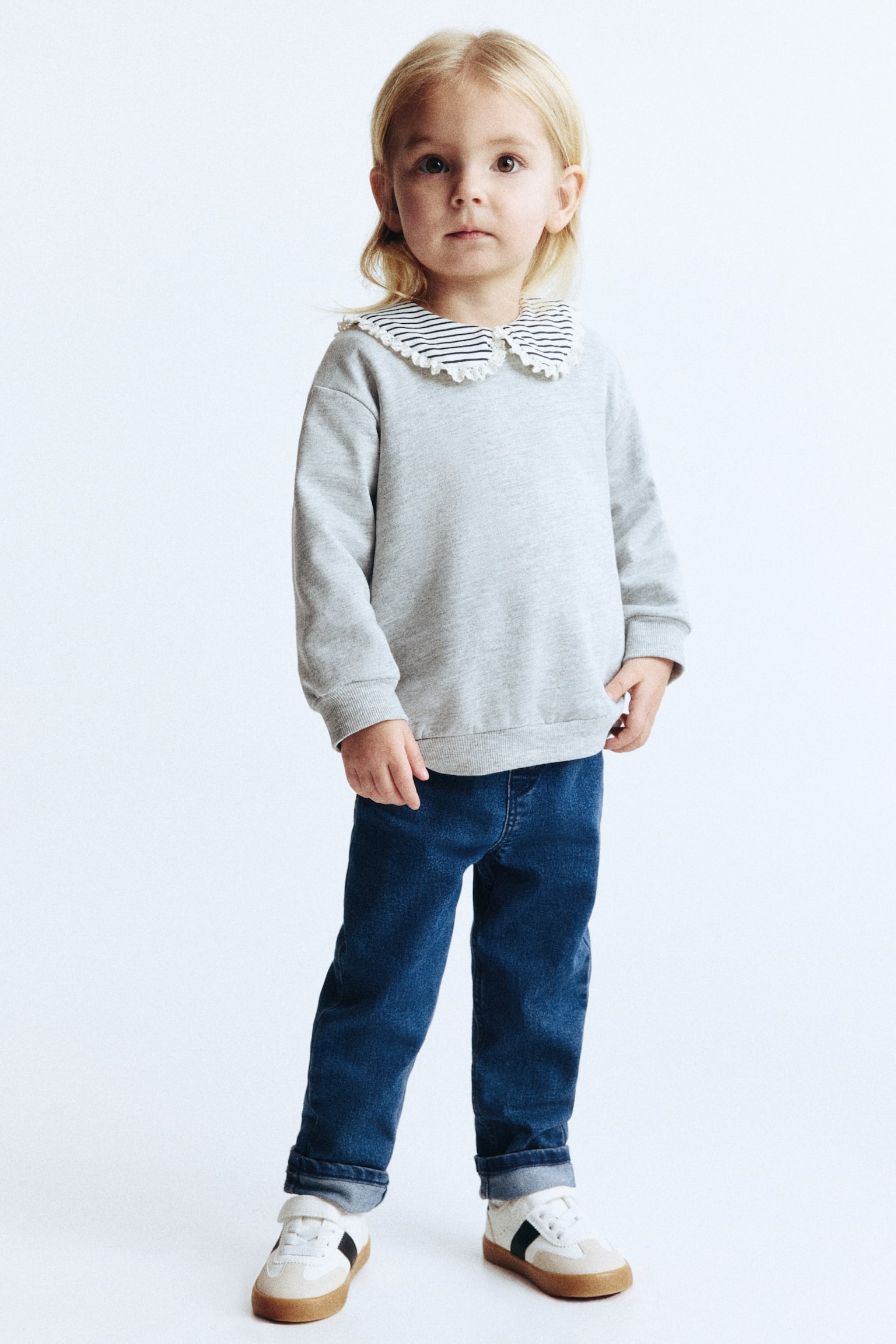 Slim Fit Jeans - Sötét farmerkék/Light denim blue/Fekete/Világosszürke/Világos farmerkék - 2